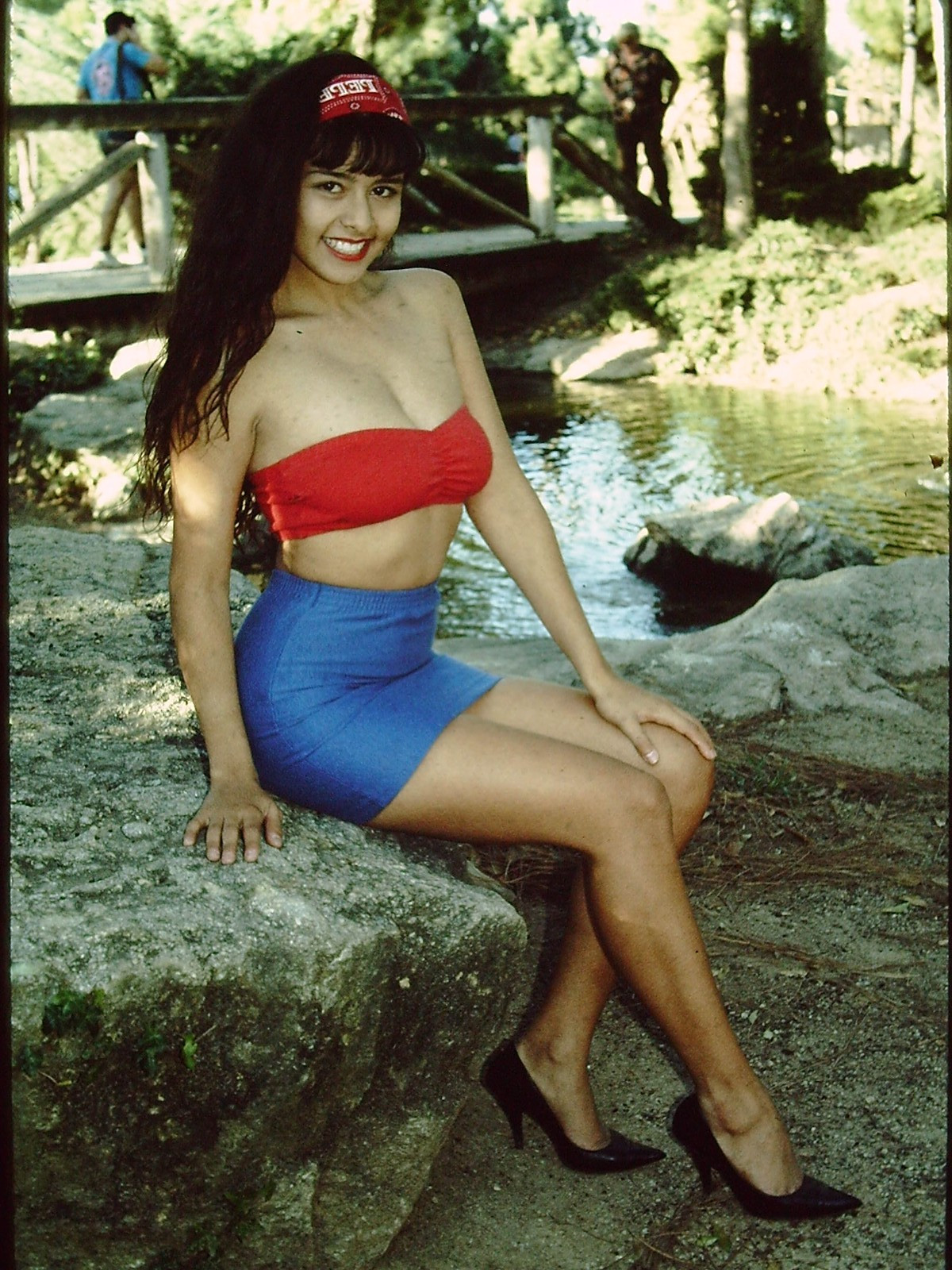 1989 Latin Model ELISA DERAS Photo Shoot 35MM Slide (582)