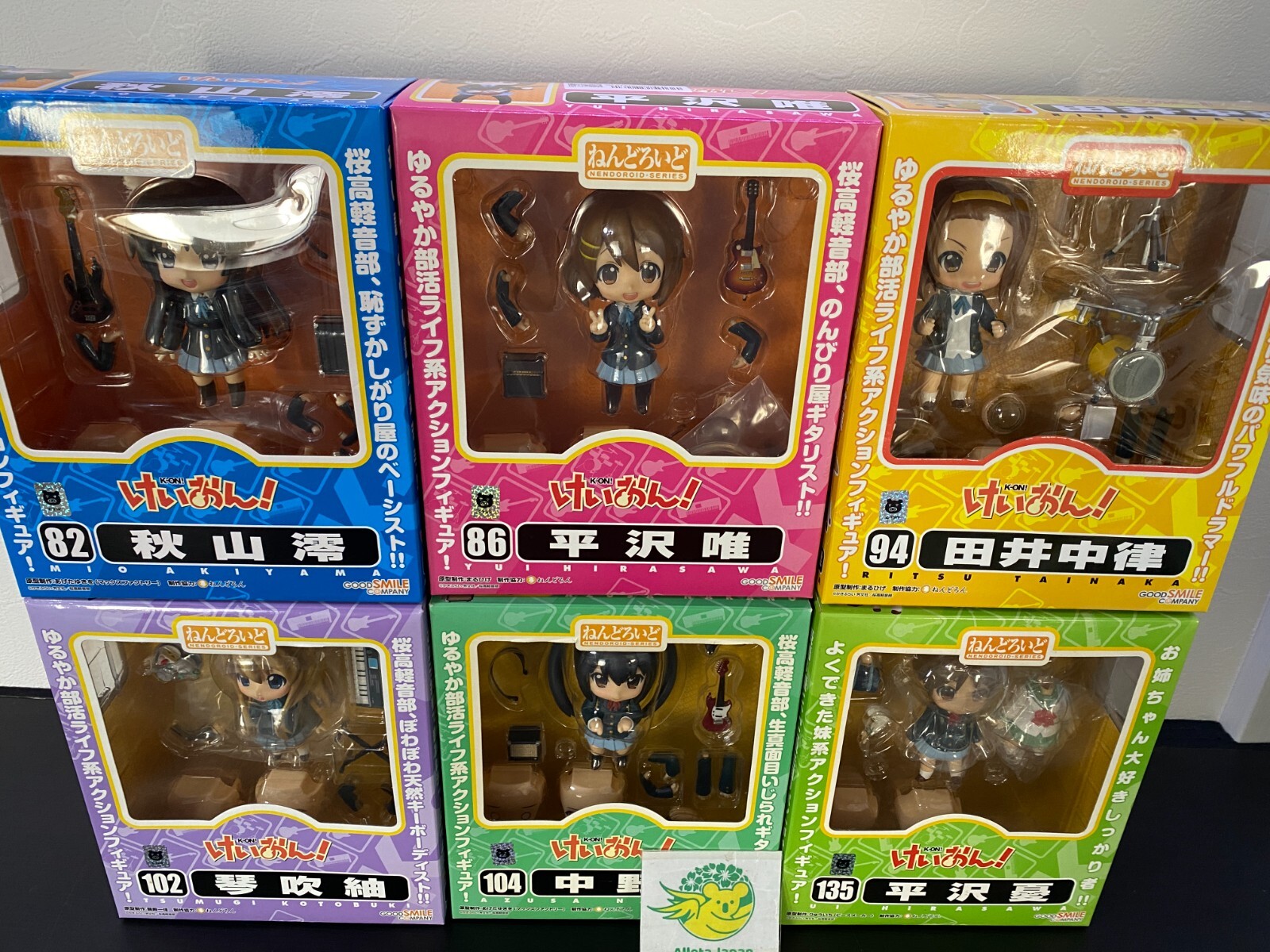 K-ON Azusa Yui Mio Tsumugi Ritsu Ui 6 Set Good Smile Nendoroid Action Figure Toy