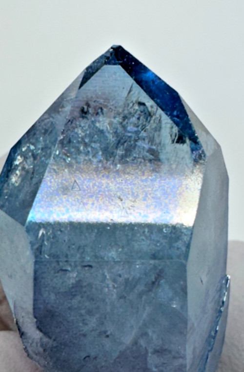 Record Keepers___Rare AQUA AURA Arkansas Quartz Crystal Point