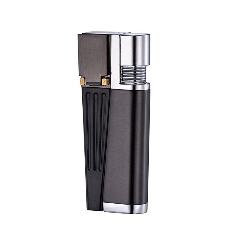 Smoking Pipe Lighter Creative Foldable Metal Lighter Pipe Combination Portable