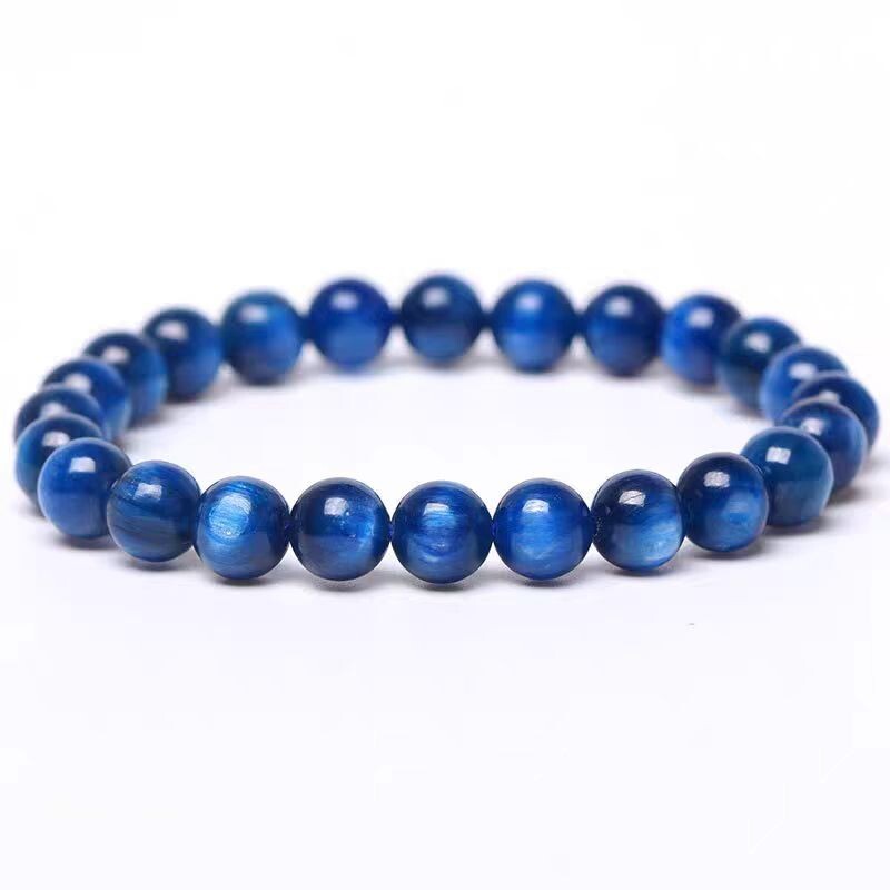Natural Cat\'s Eye Kyanite Bracelet - Collector\'s Quality  8mm