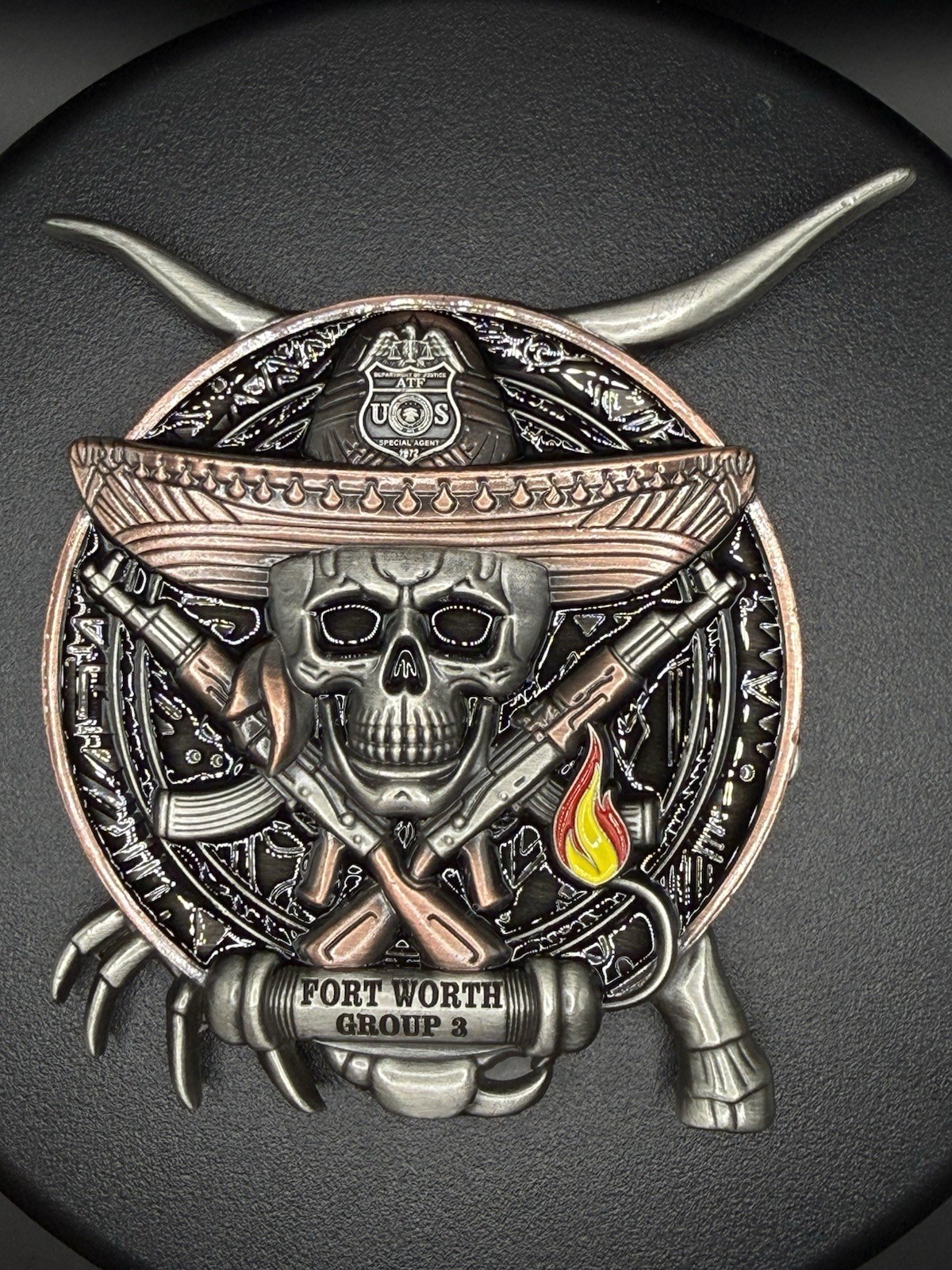 ATF U.S. Special Agent Fort Worth Group 3 Militaria Challenge Coin