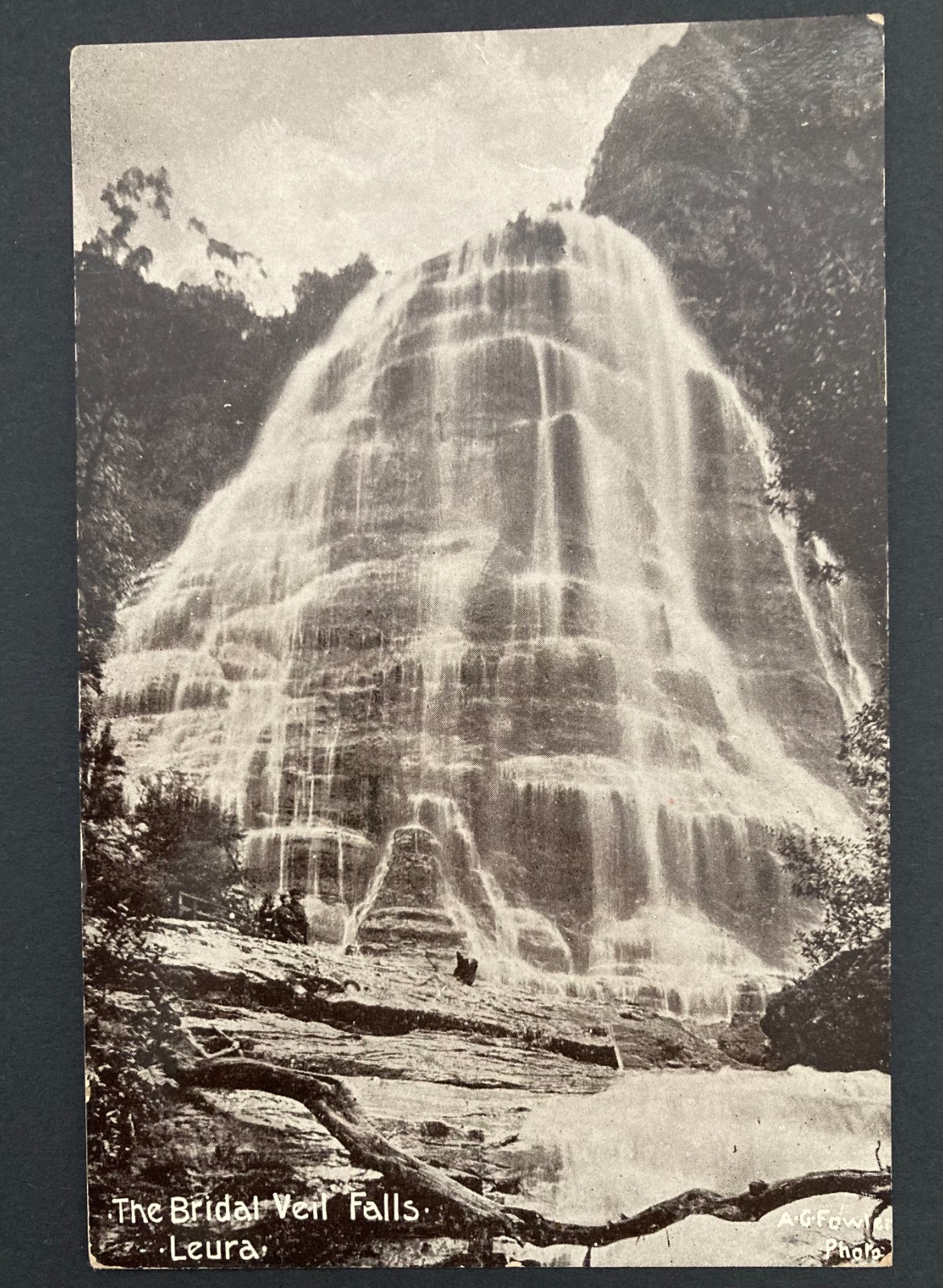 NSW Blue Mountains POSTCARD Bridal Veil Falls, Leura