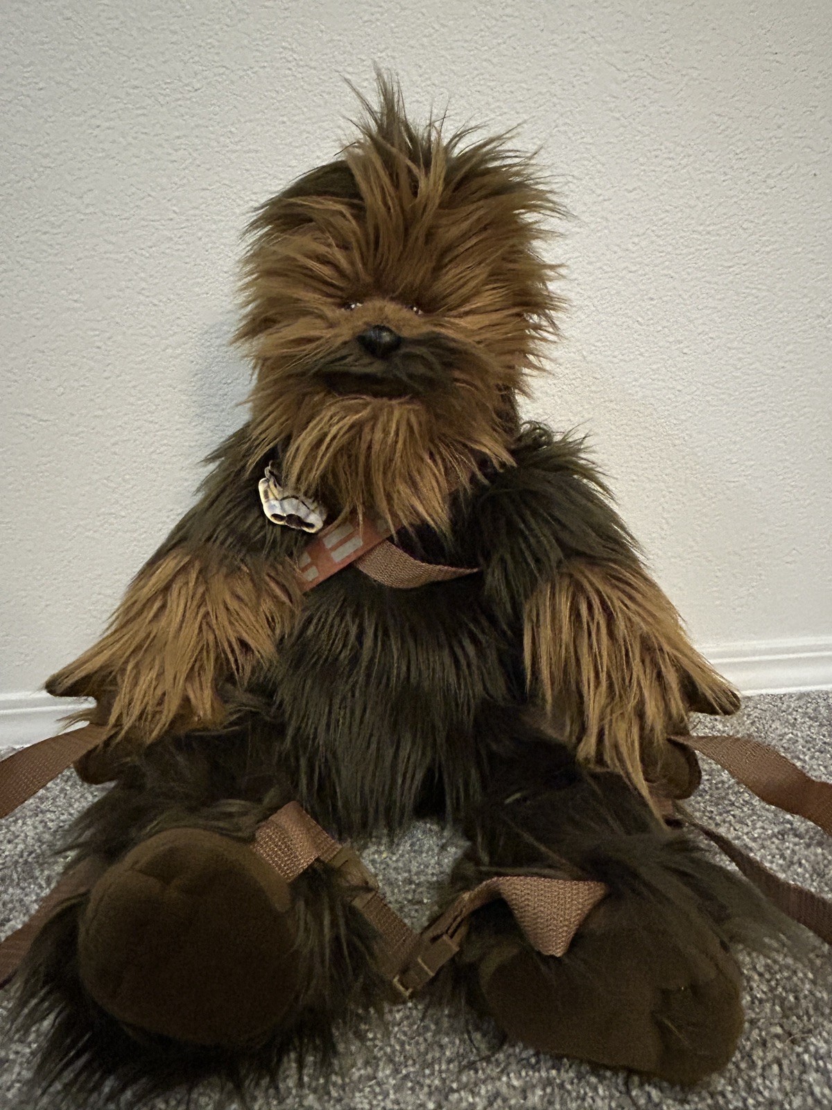 Disney Disneyland Star Wars CHEWBACCA Chewy Full Body 36” Plush Backpack Bag Nwt