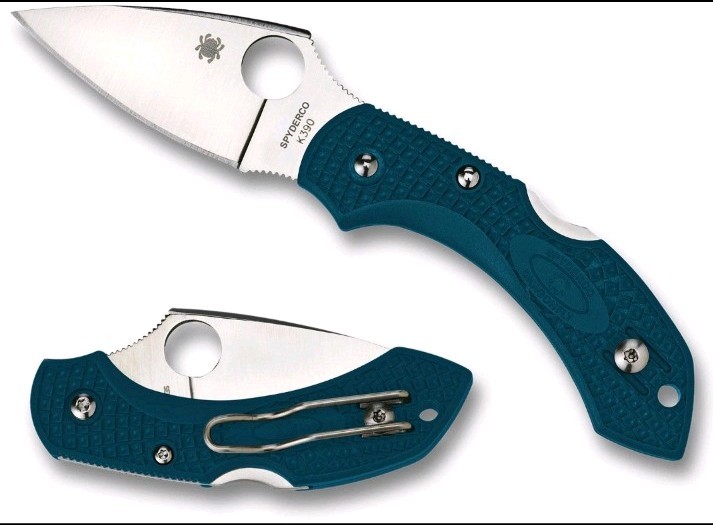 🔵🔥K390 Spyderco Dragonfly 2 Boehler K390 C28FP2K390 Plain edge Rare 📬