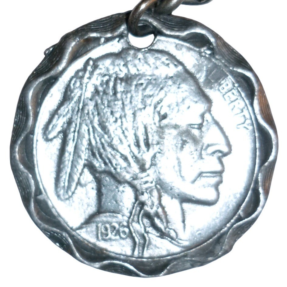 Vtg International Trucks Keychain Buffalo Nickel 1926 Brookfield WI Advertising