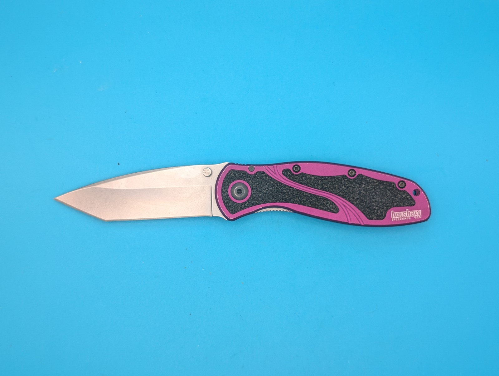 Kershaw 1670PURBDZ Blur Folding Knife CTS-BDZ1 Stonewash Purple Limited Edition