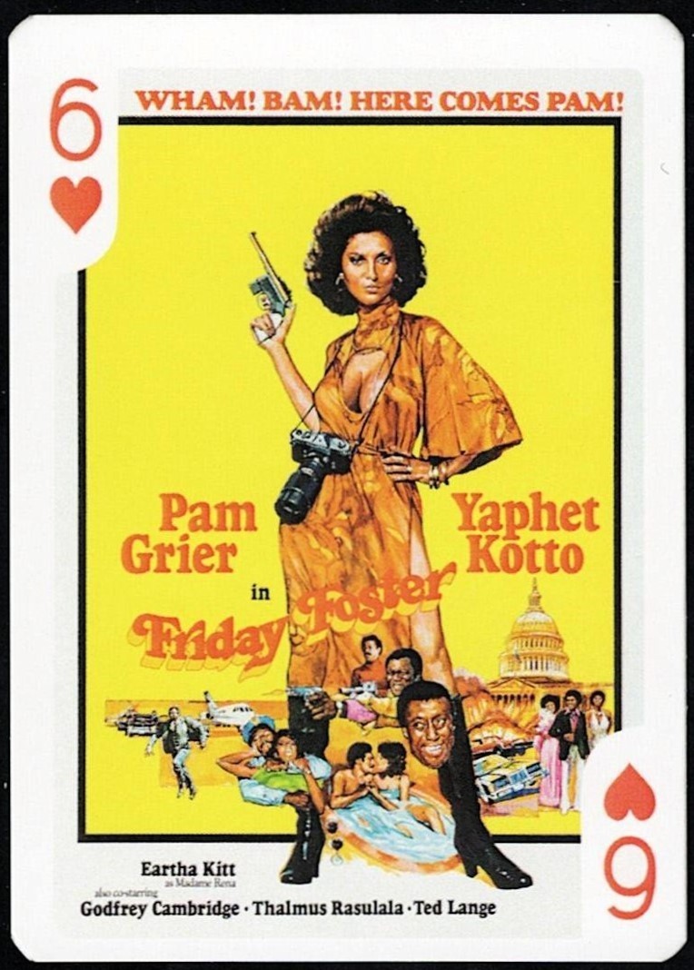FRIDAY FOSTER - 1970's BLACK CINEMA Collector Card - PAM GRIER * YAPHET KOTTO