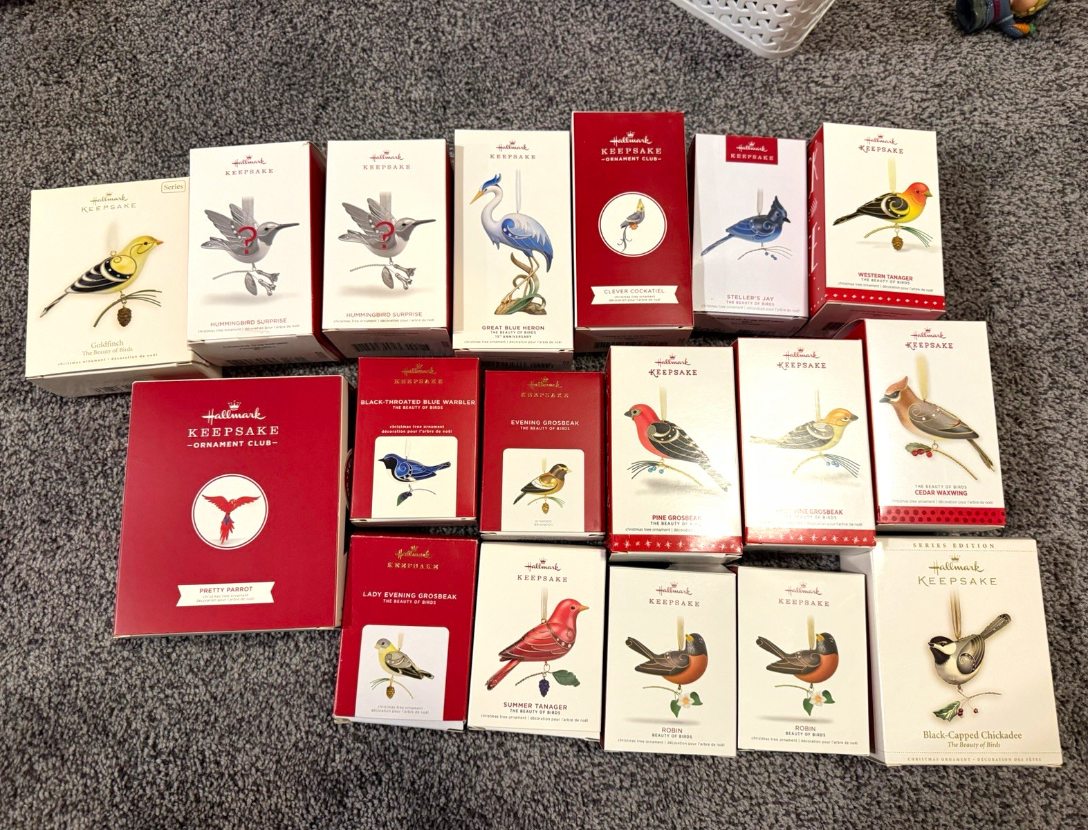 Hallmark Keepsake Beauty of Birds Ornaments Lot of 18