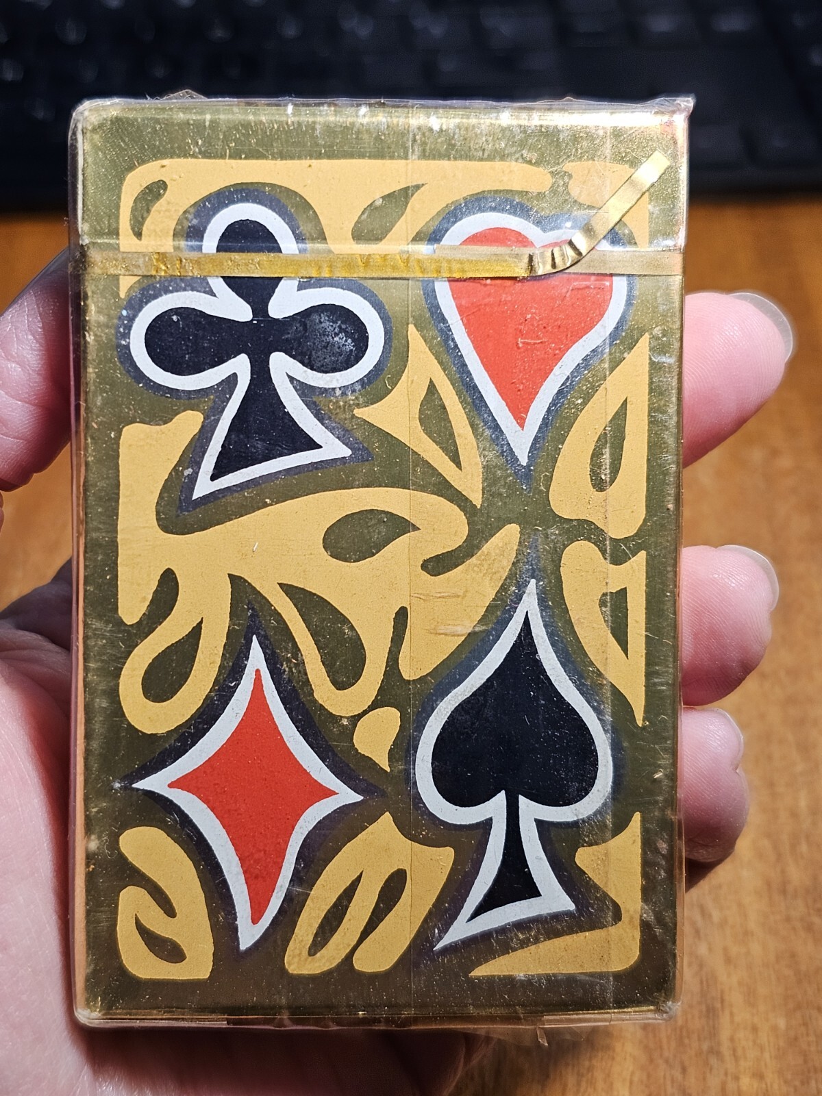 Vintage Advertising EMERSON HOTEL New Jersey PLAYING CARDS New Sealed Gold