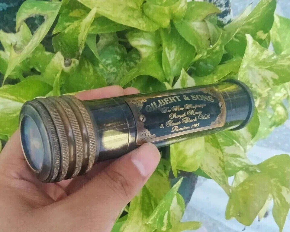 Nautical Antique Brass Kaleidoscope 6'' Antique Kaleidoscope Best Gift For Kids