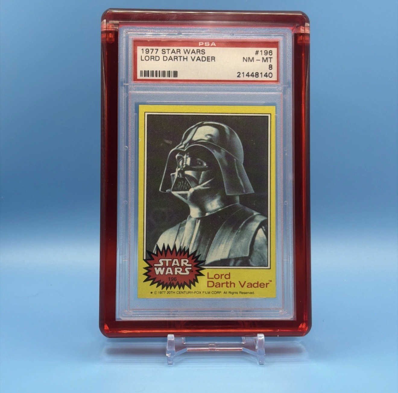 1977 STAR WARS #196 LORD DARTH VADER PSA 8