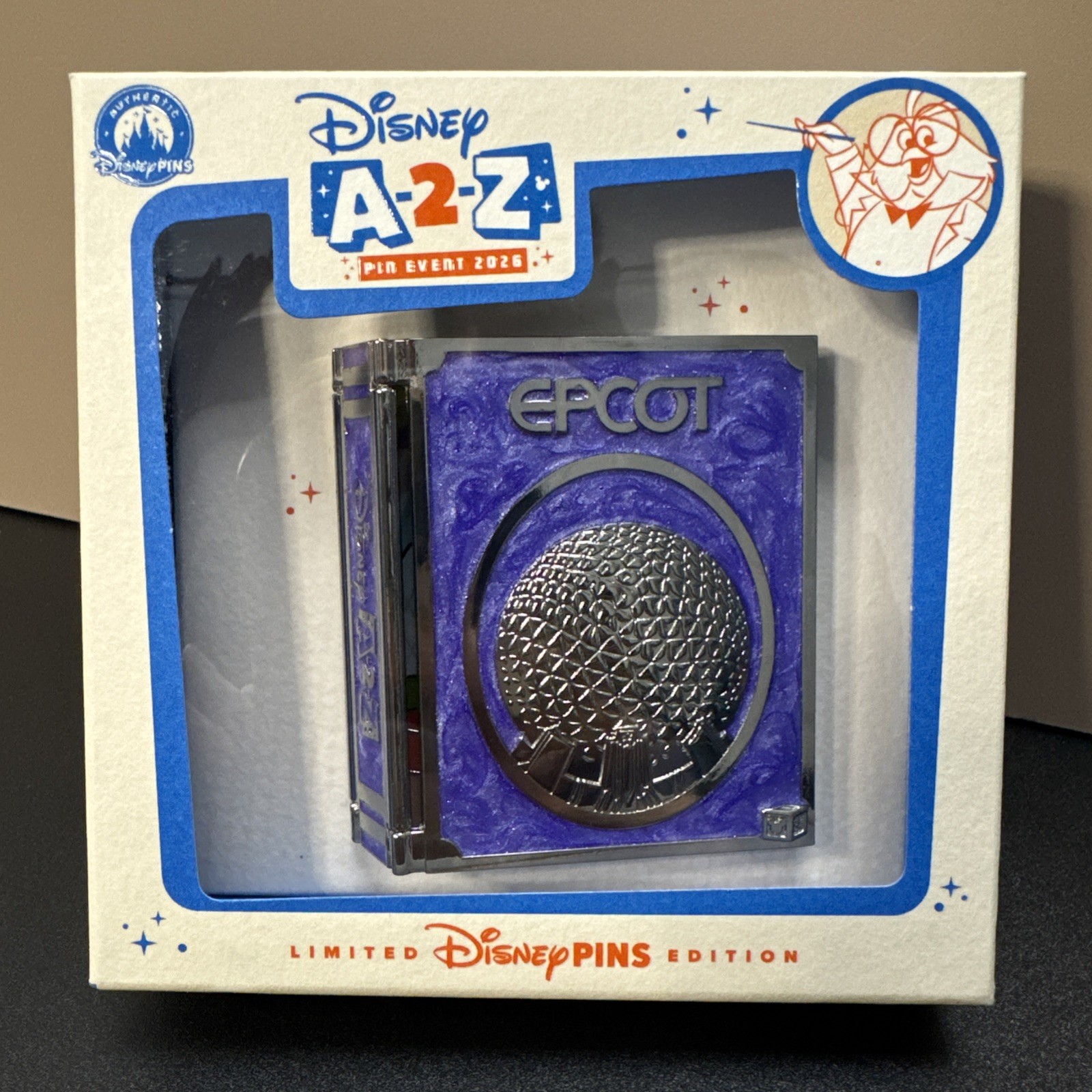 2026 Disney A2Z Pin Event Park Storybook Epcot Figment LE 550