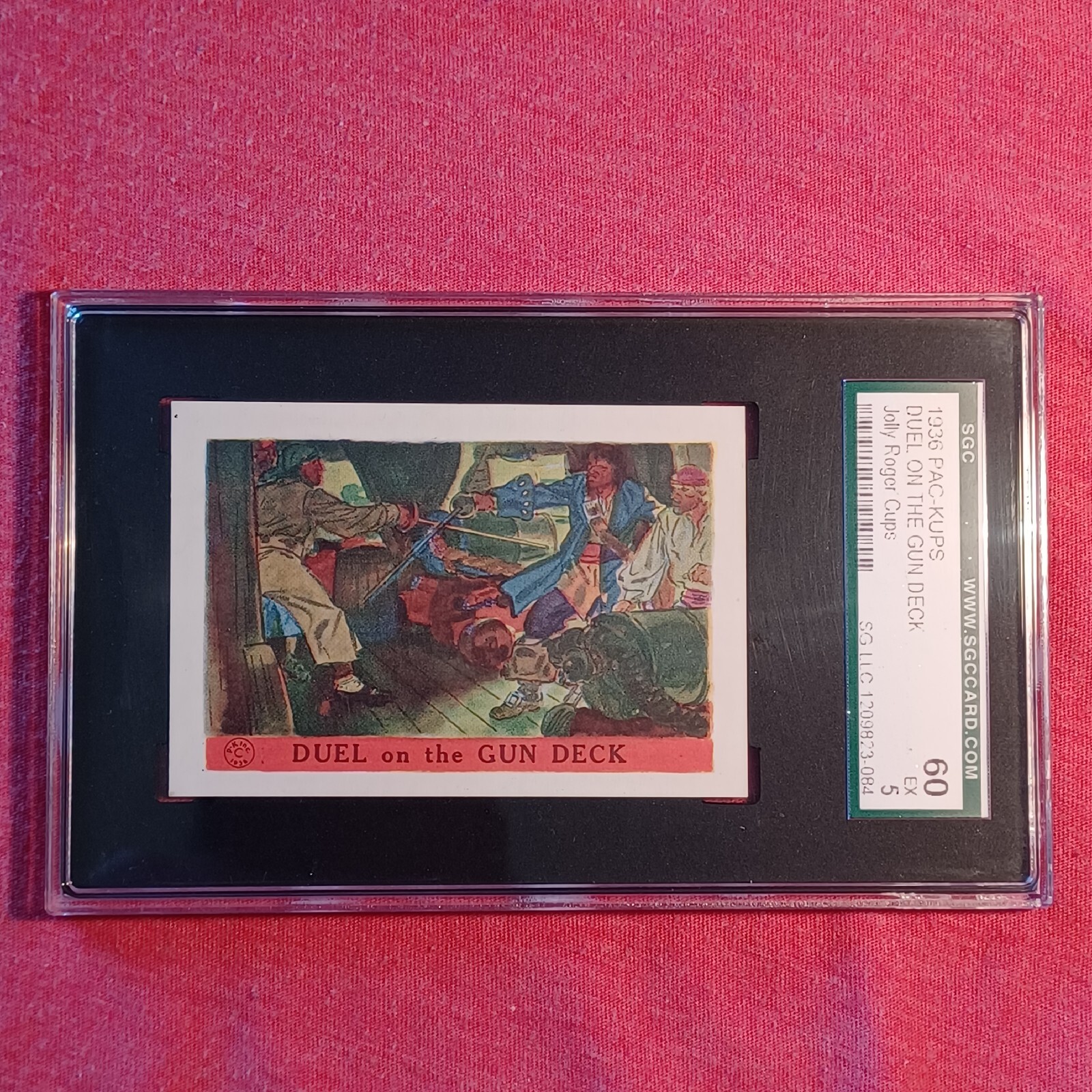1936 Pac-Kups Jolly Roger Cups: Duel On The Gun Deck - SGC 5 60 EX