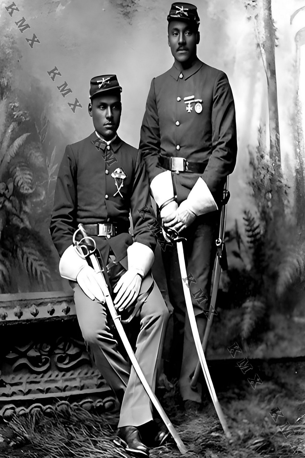 1870's Buffalo Soldiers 4x6 photo