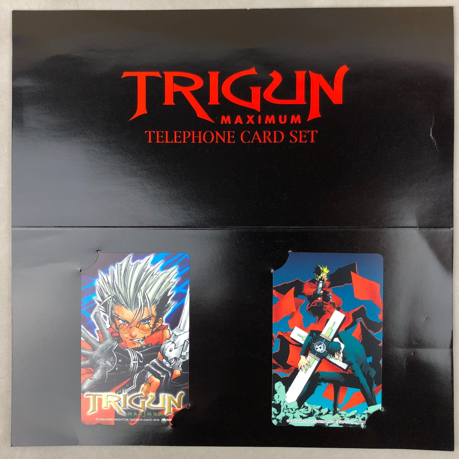 Movic Trigun Maximum Young King OURS 1999 Limited Anime Telephone Phone Card Set
