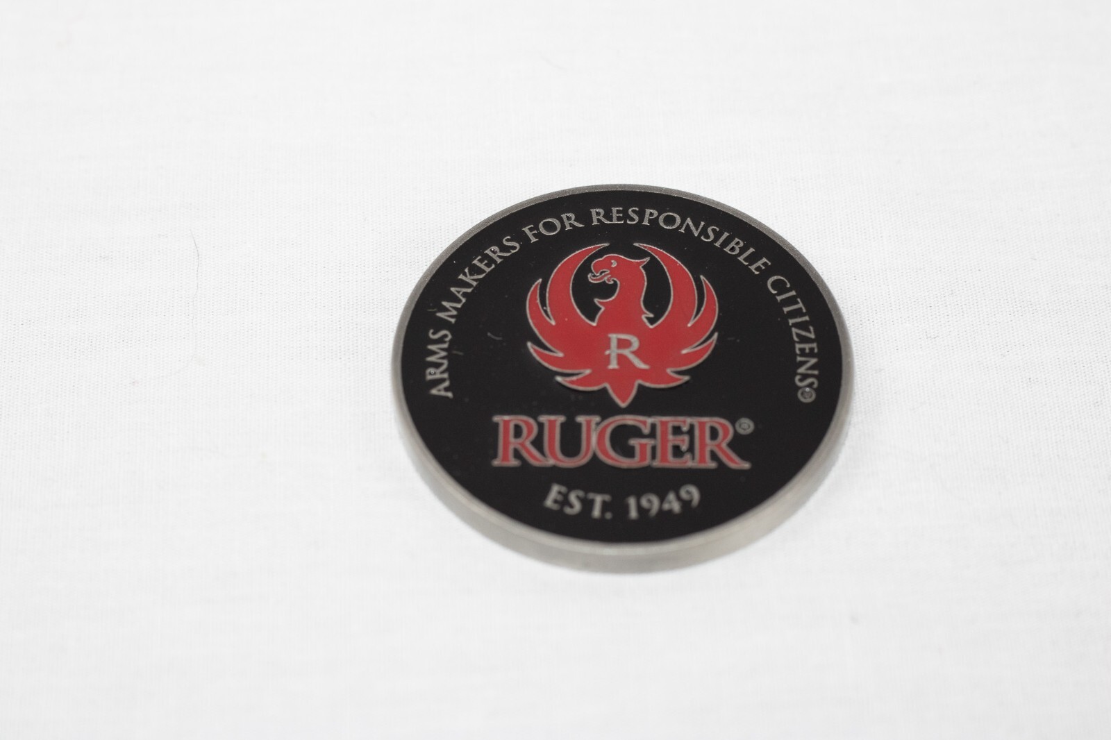 RUGER FIREARMS/MARLIN FIREARMS FACTORY CHALLENGE COIN RUGER/MARLIN MERGER