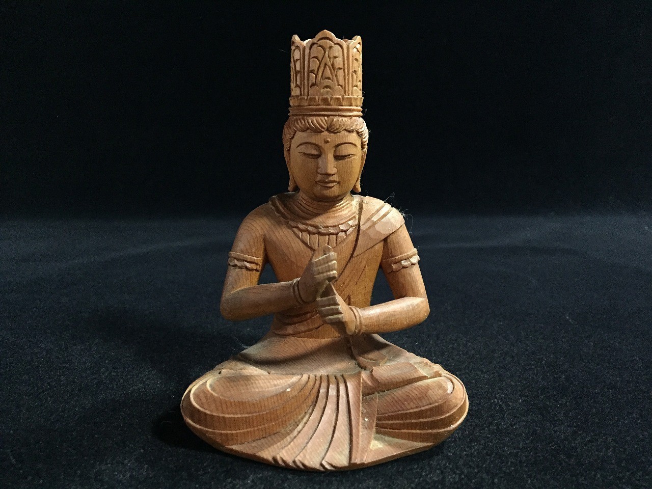 U0019 / Vintage Japanese Buddha Statue Dainichi Nyorai Buddhist Art Decor