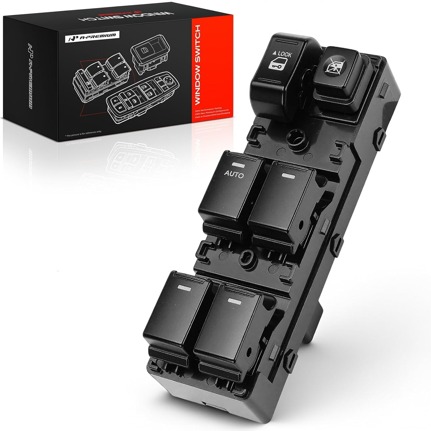 Front Left Driver Side Power Window Switch Assembly Compatible