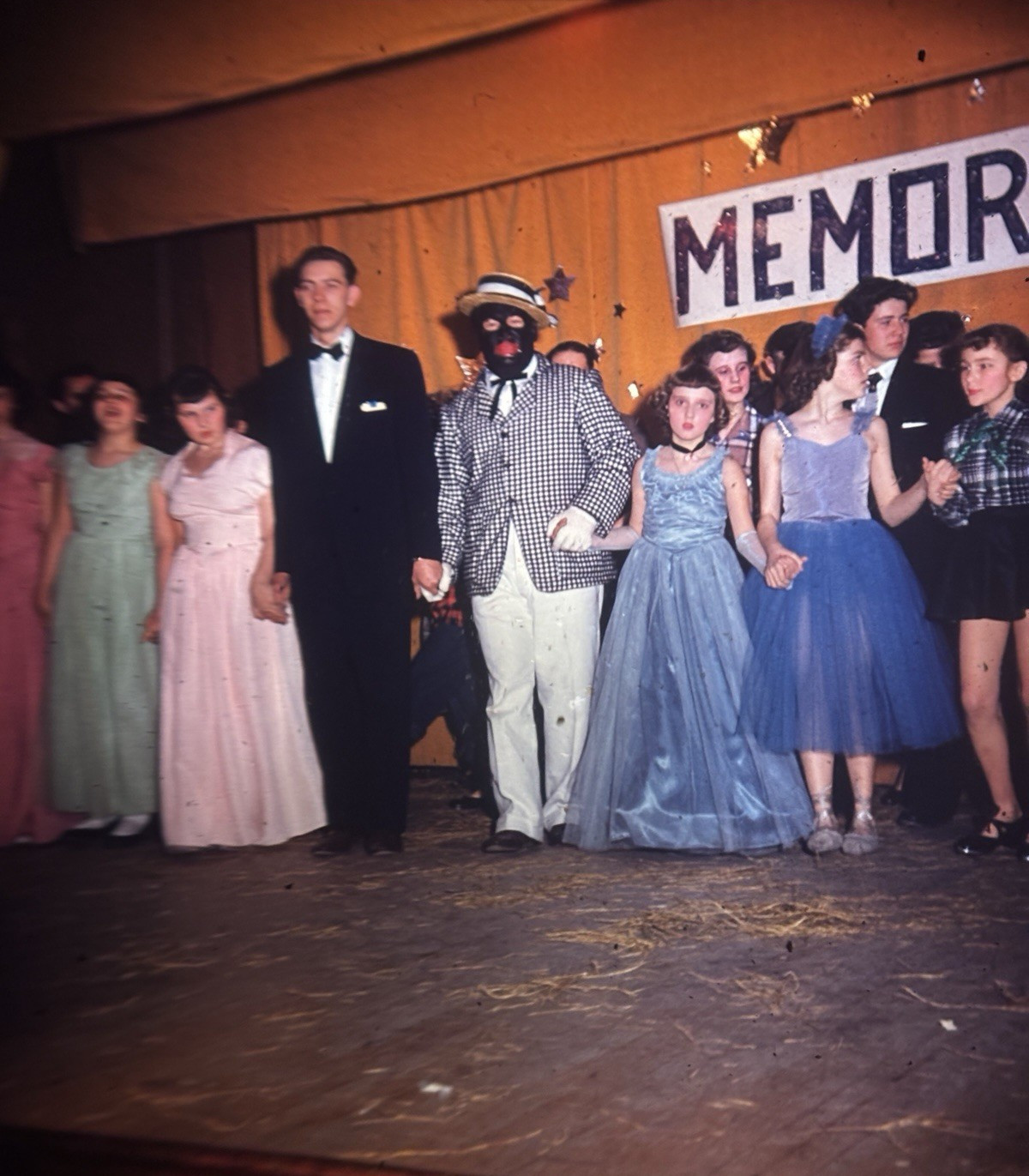 Minstrel Show 1954 Mt Carmel PA Original Stereo Slide