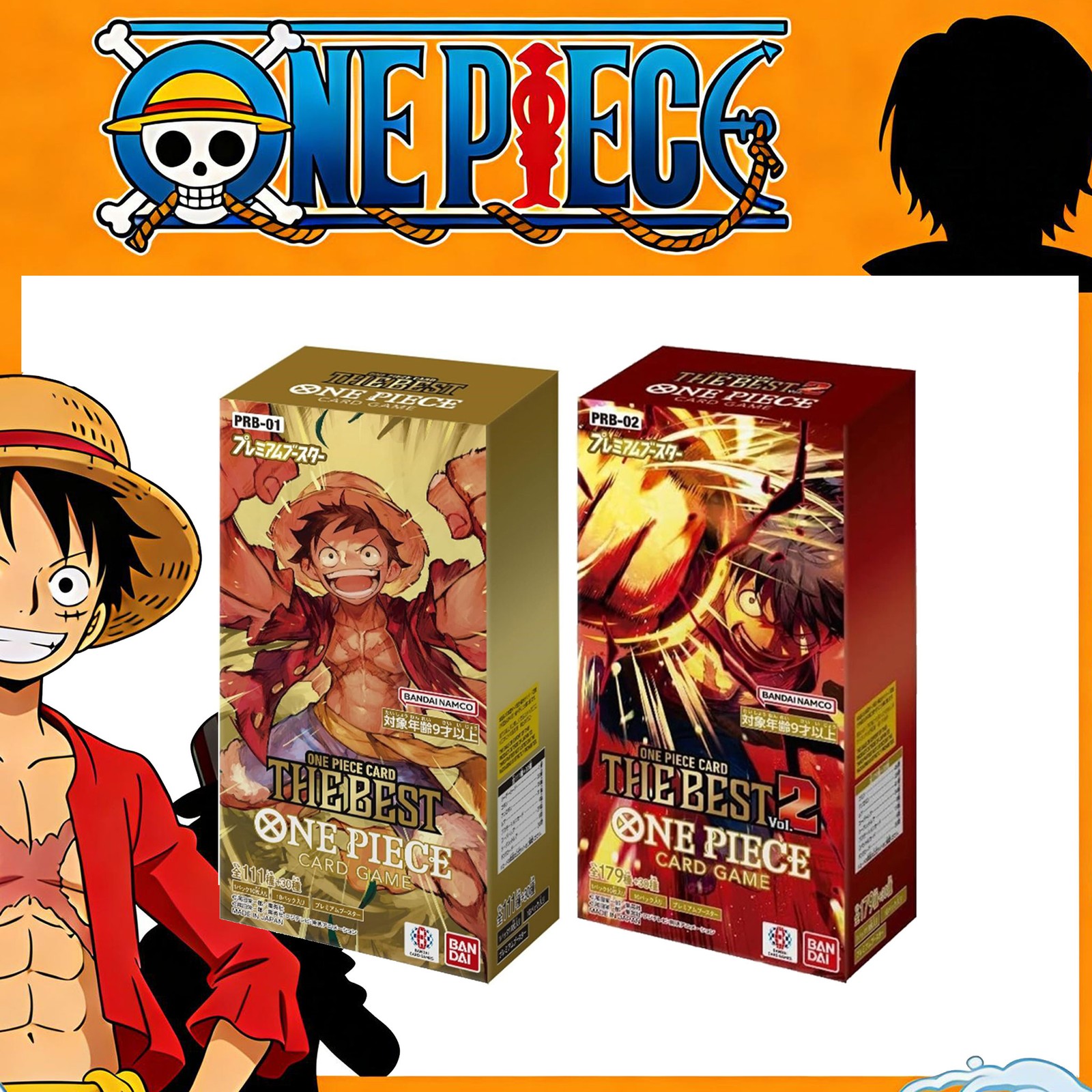 SEALED ONE PIECE Card Game TCG THE BEST PRB-01/02 Booster Box Japanese