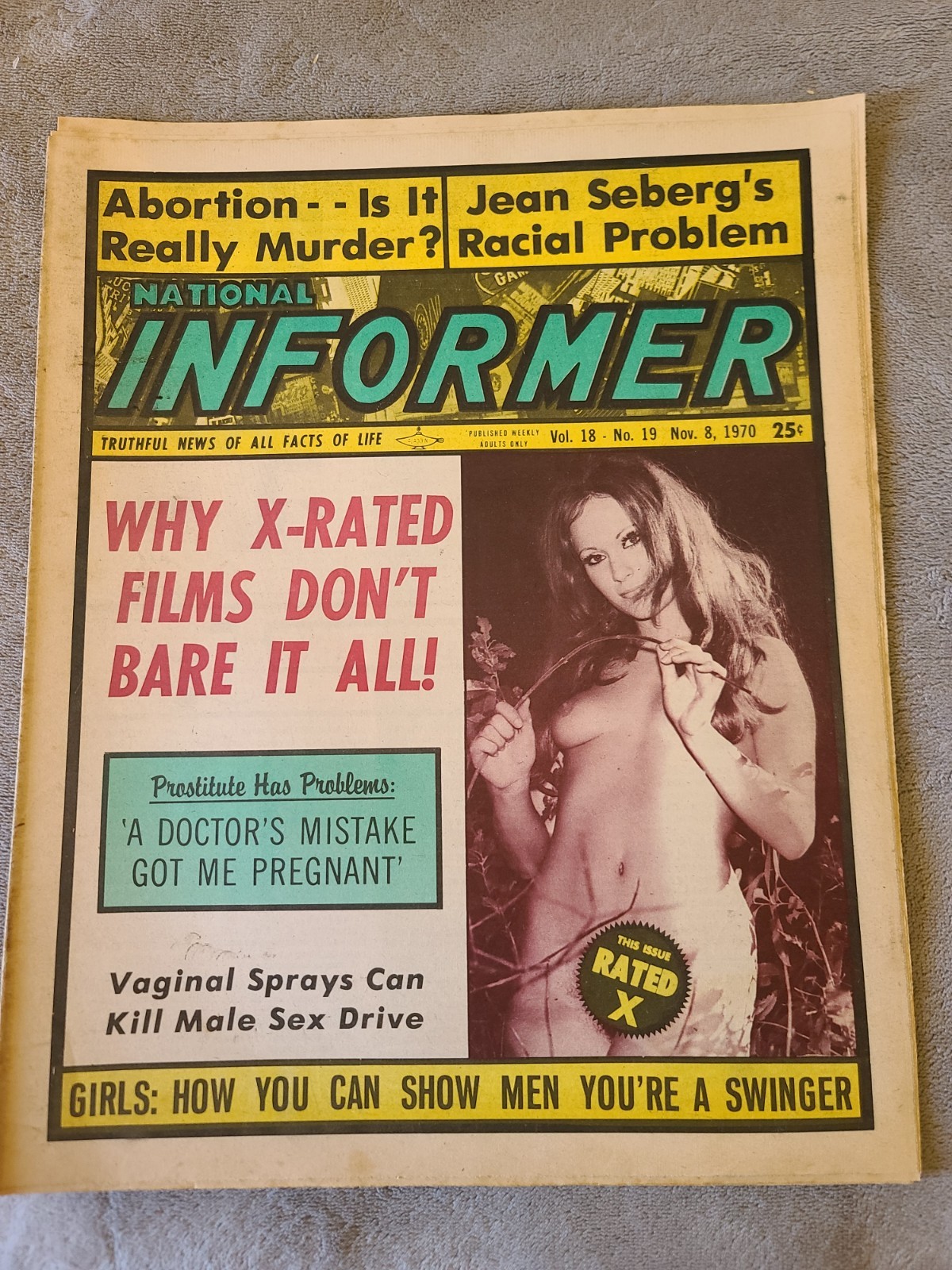 November 8 1970 Informer Tabloid Newspaper Why X-Rated Films Don\'t Bare It All