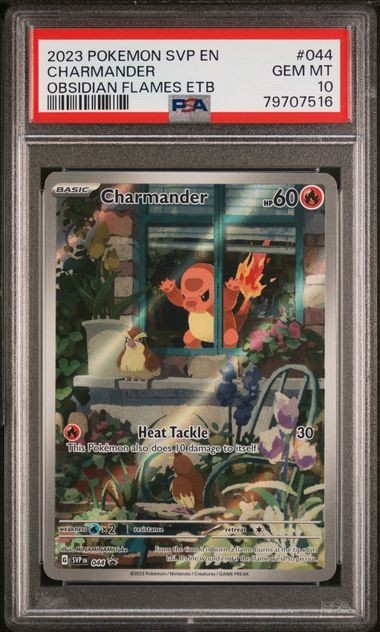 Charmander 044 PROMO PSA 10 Obsidian Flames ETB - Pokemon Card Game