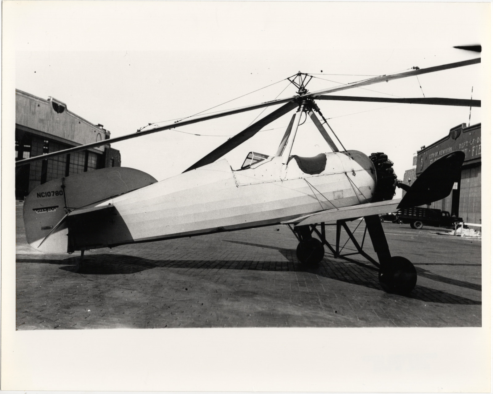 Amelia Earhart's Autogiro NC10780 Pitcairn PCA-2 Autogyro 8x10 Aviation Photo