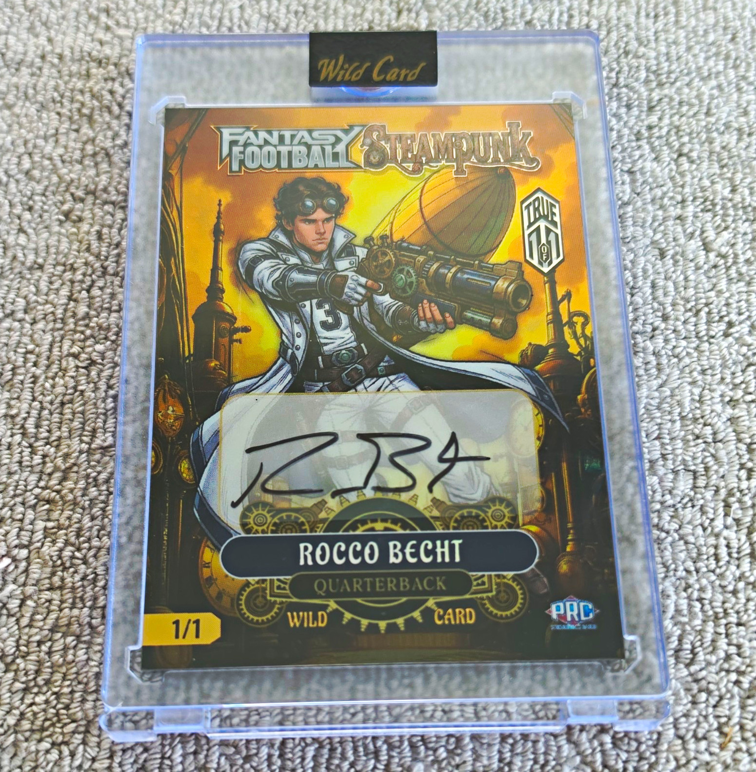 Wild Card 2026 Fantasy Football Steampunk Rocco Becht Auto  1/1 #FSPTp1z04-RBA