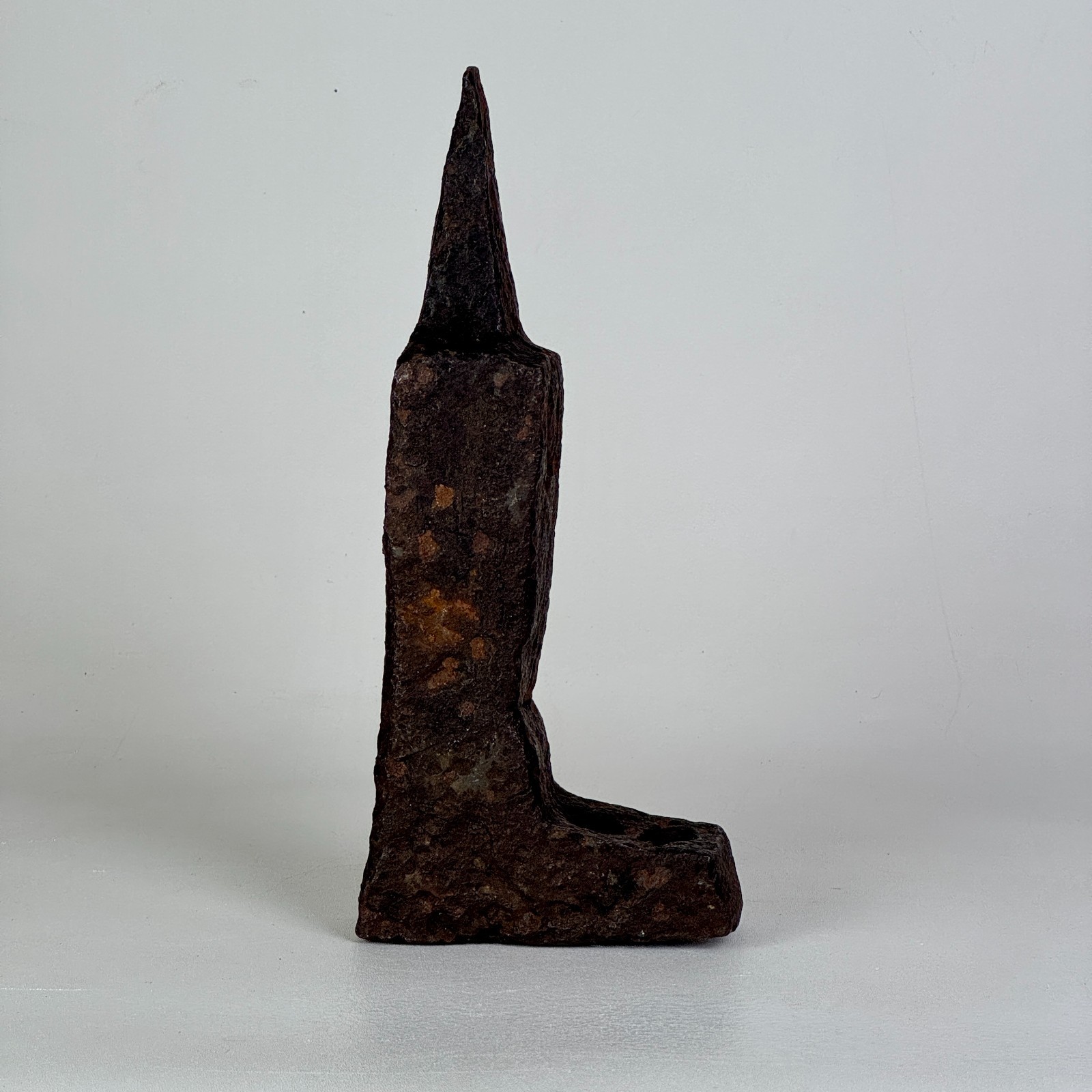 Rare 17th Century Sculptural Antique European Blacksmith Stake Stump Anvil