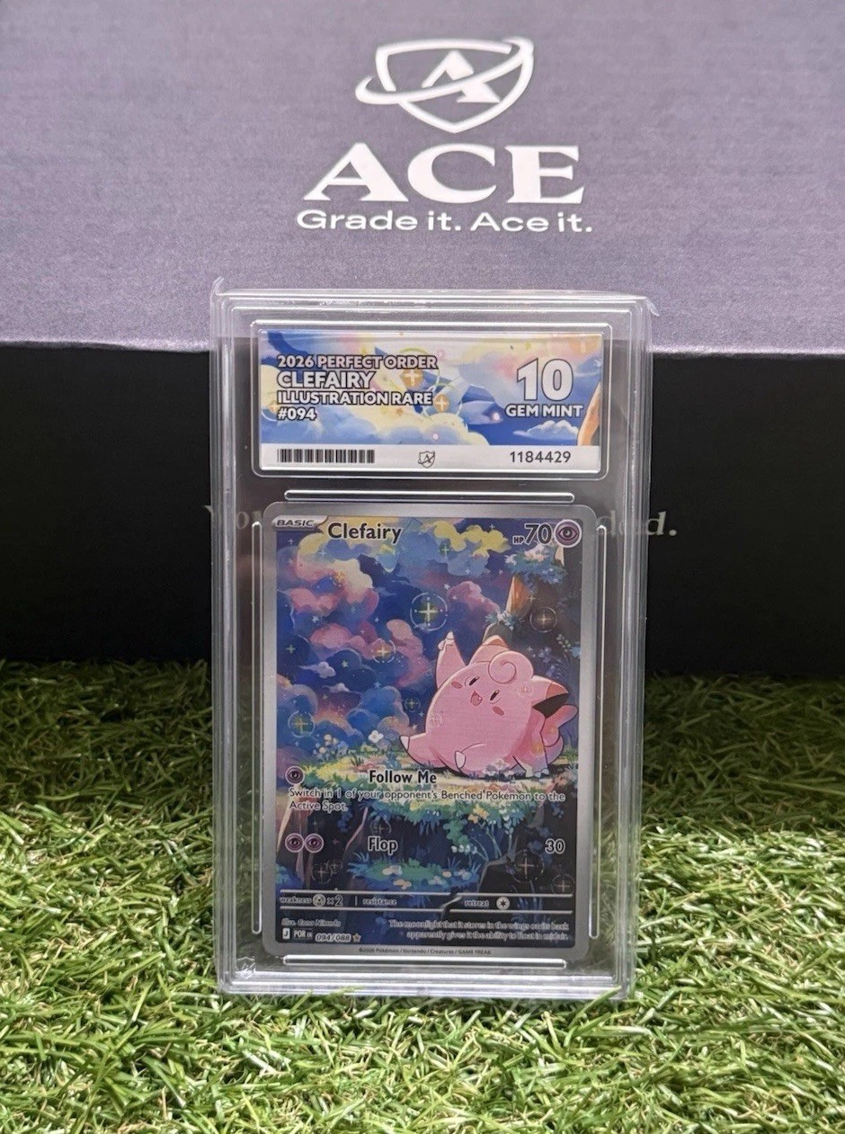 Pokémon TCG: Clefairy 094/088 –Perfect Order | ACE 10 Gem Mint Perfect Subgrades