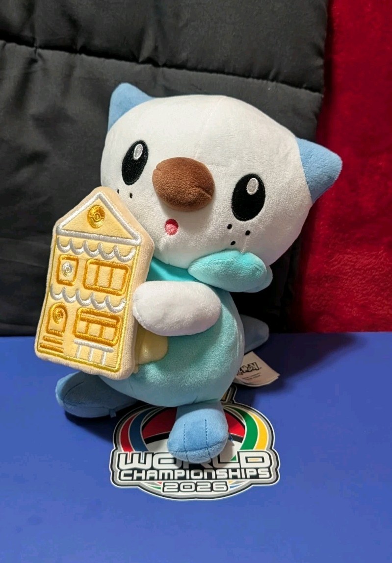 2026 Pokemon World Championship Exclusive Oshawott Cookie Plush Worlds