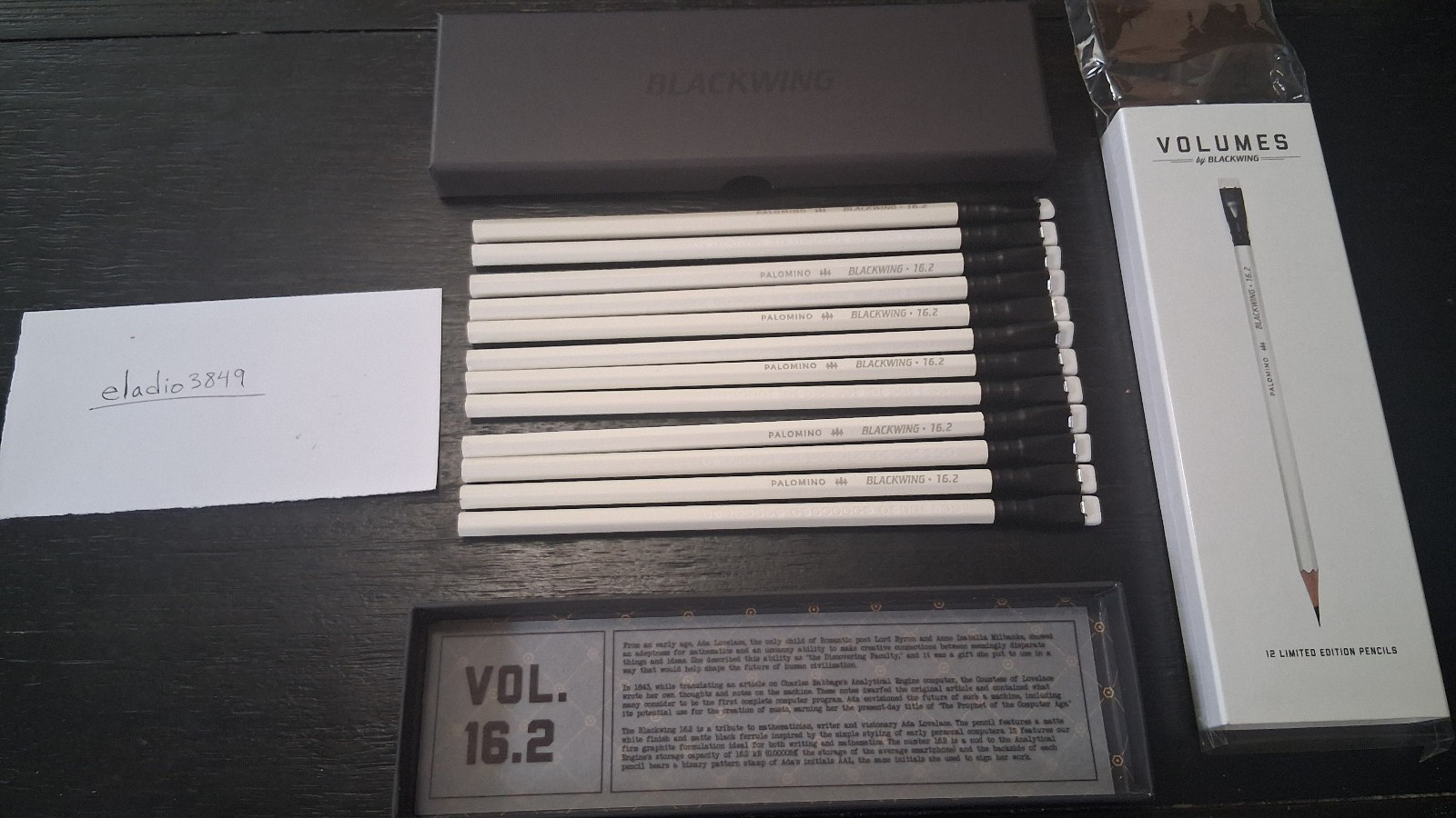 Blackwing Pencils: Volumes 16.2 - The Ada Lovelace Pencil
