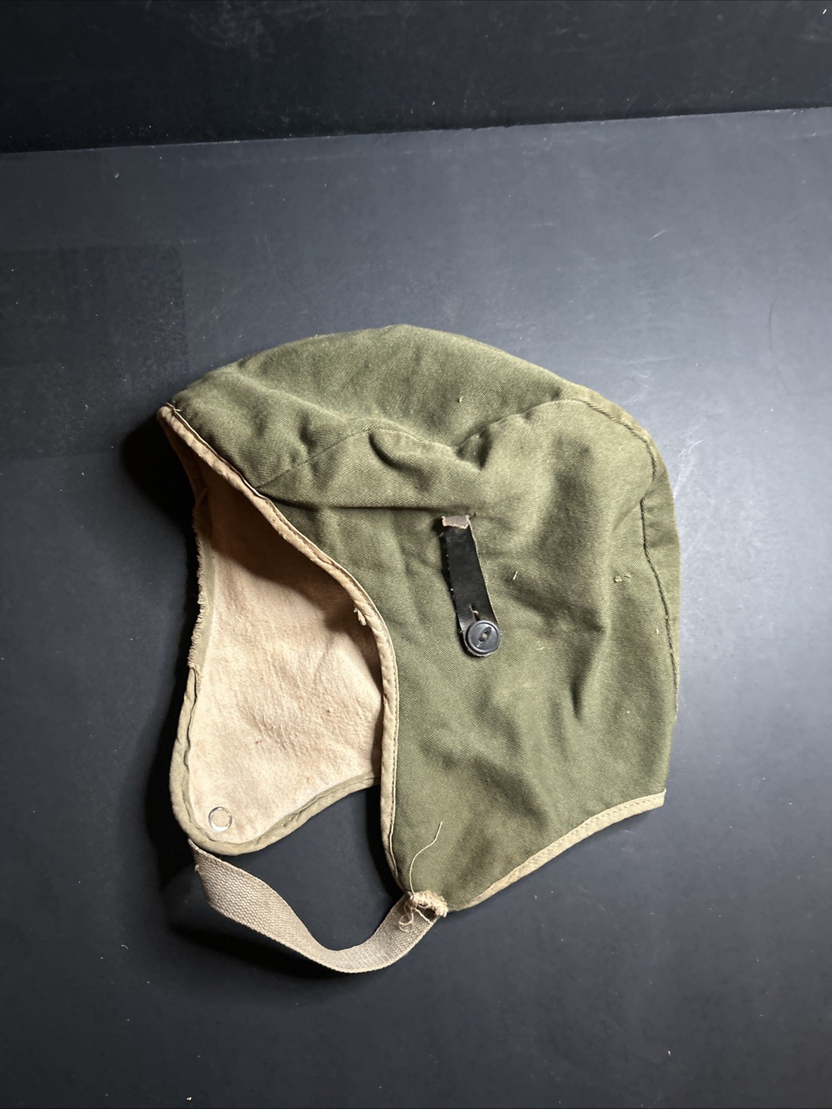 vintage military soft flying helmet/liner