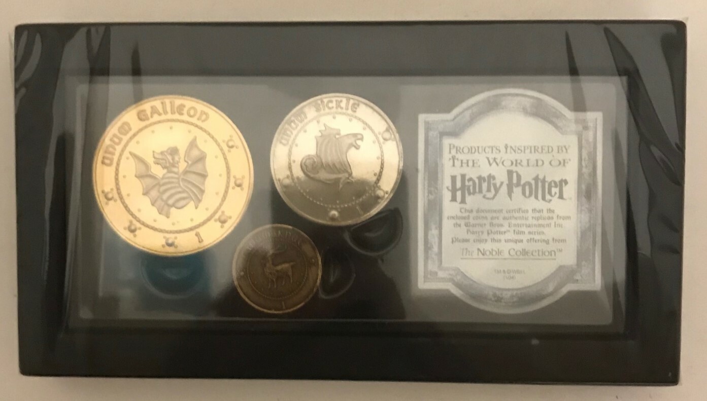 Harry Potter Gringotts Coin Collection Movie Prop Replica Authentic Collectible