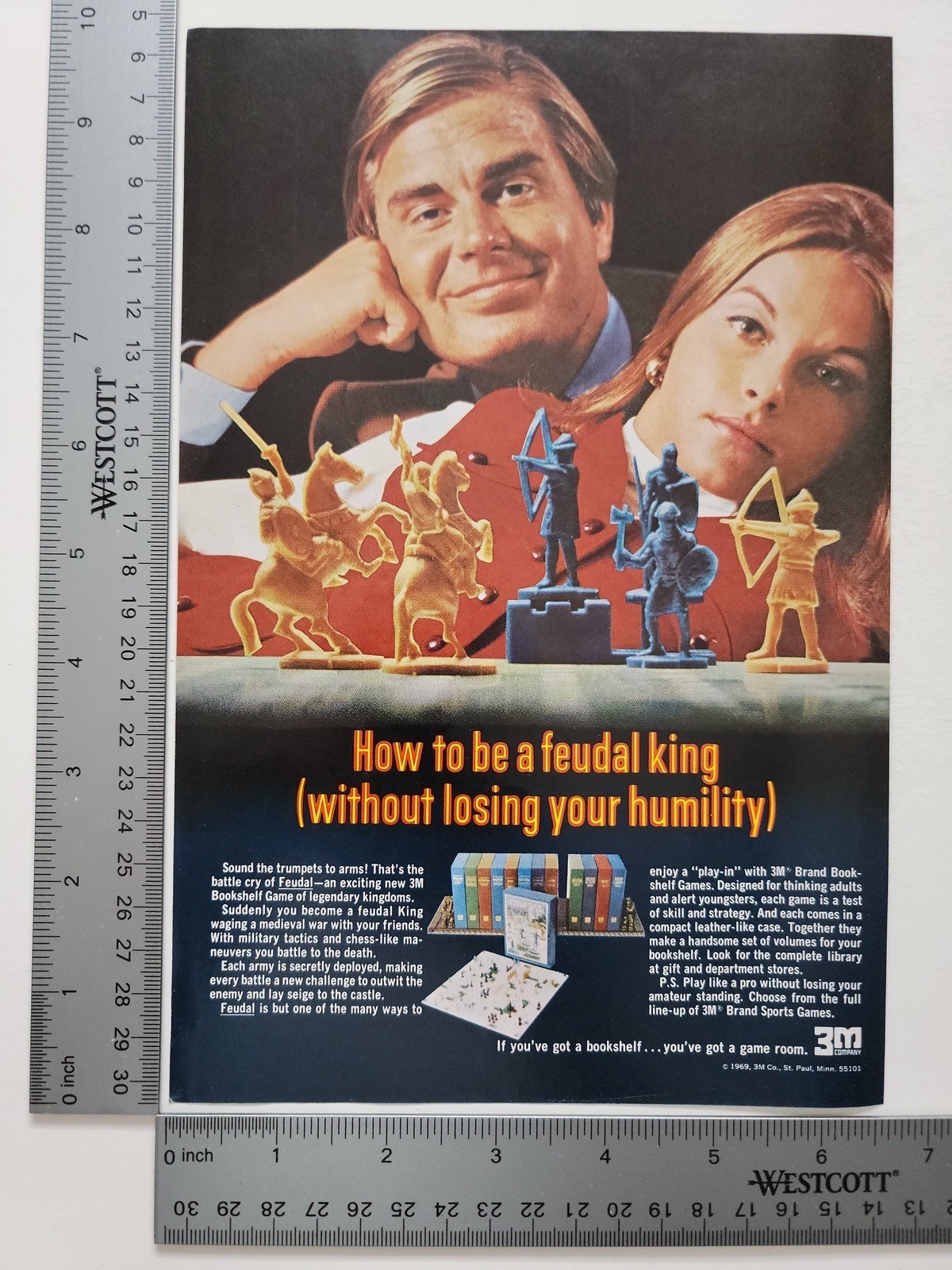 Feudal King 1969 Print Ad / Poster Authentic Game Promo Art