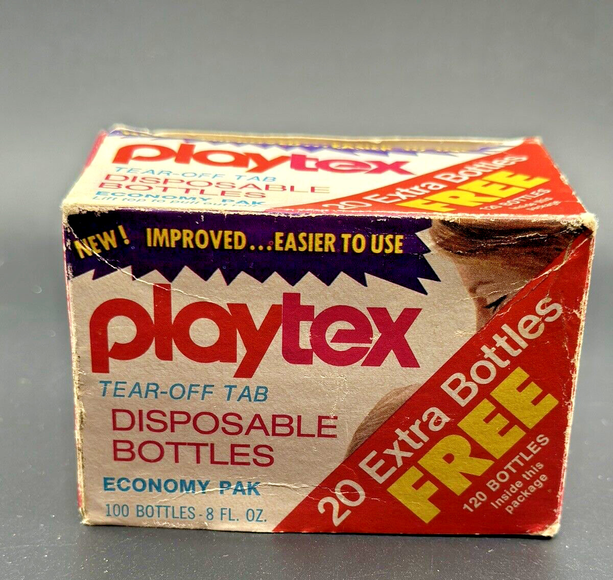 VINTAGE NOS 1975  Playtex Pre Sterilized Disposable Bottle Liners ORIGINAL BOX