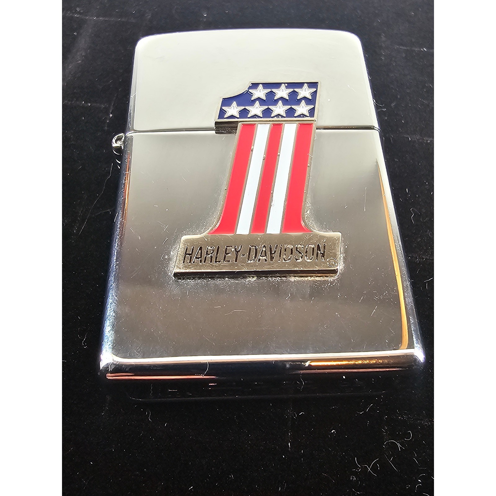 Harley Davidson # 1 Logo Zippo Lighter - AMF - Rare - Model # 99252-05V 03