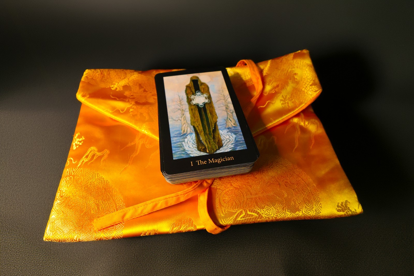 Mary‑El Tarot 2012 First Edition—Marie White—Complete 78 Cards—Gold Silk Pouch