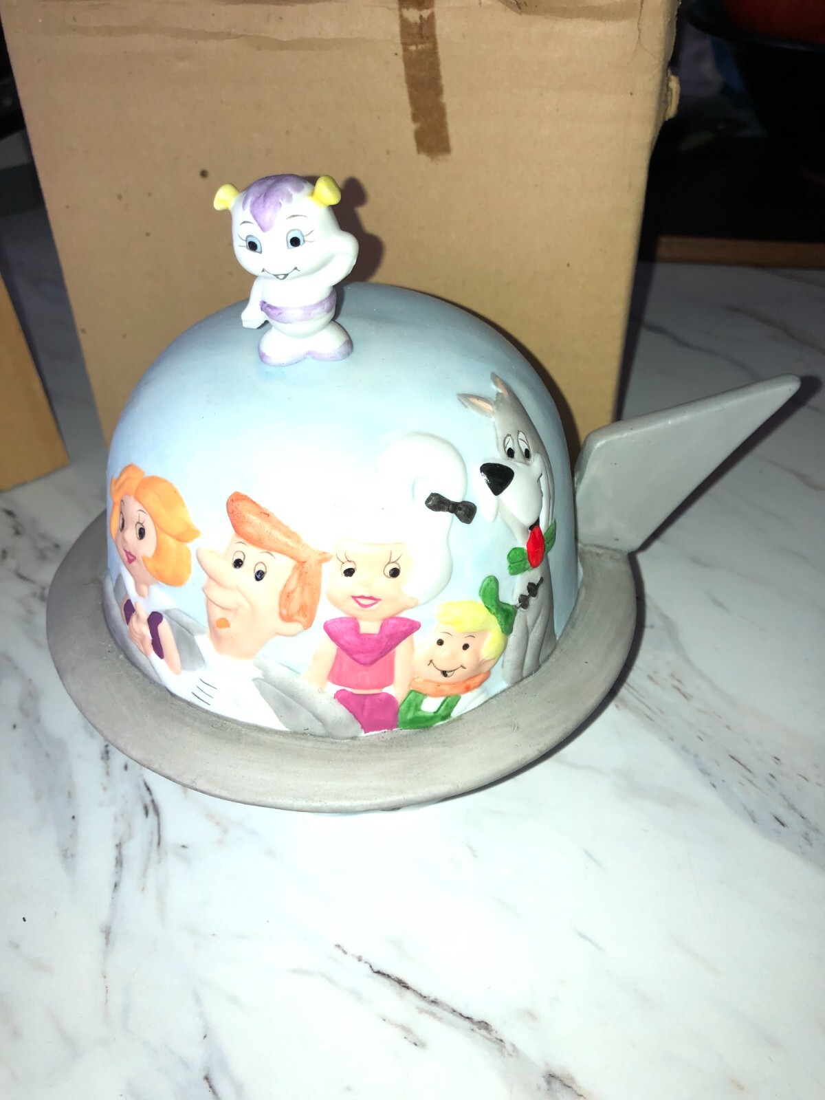 Vintage NEW OLD STOCK 1986 Hanna Barbera The Jetsons Porcelain Night Light Shade