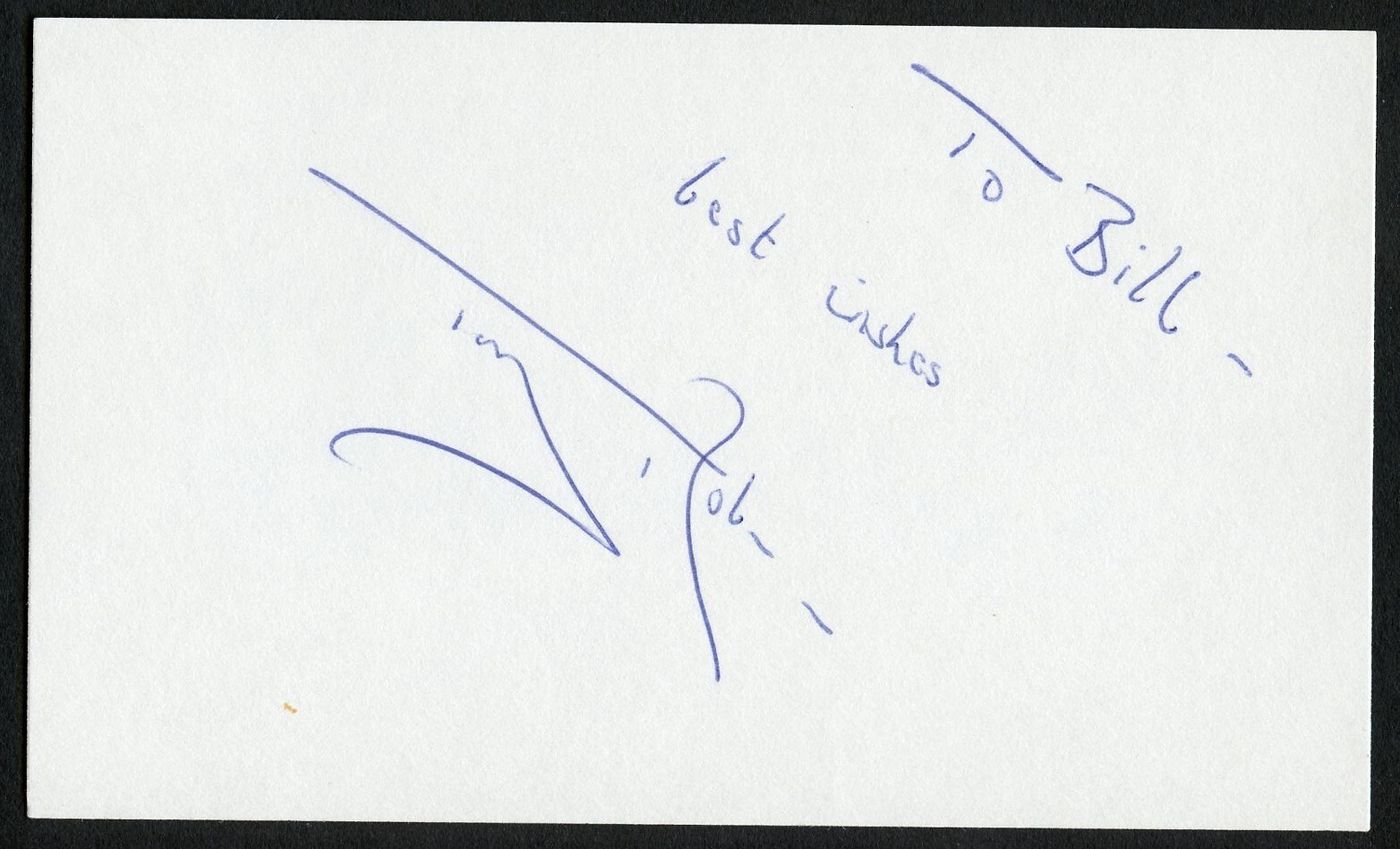 Tony Robinson signed autograph auto 3x5 Cut English Author & Actor in Blackadder