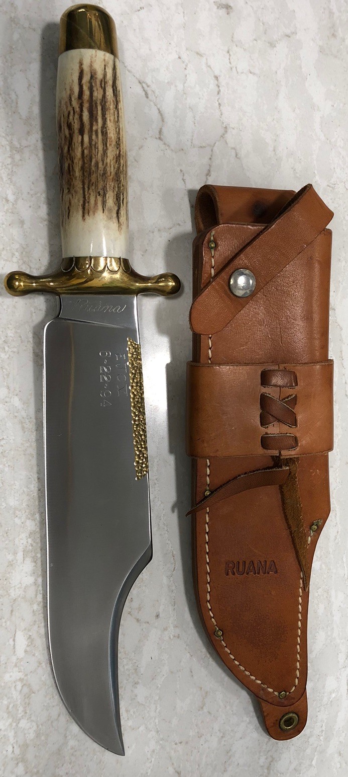 Ruana  Bowie Knife Signed EJCV Beautiful Unused WITH SHEATH