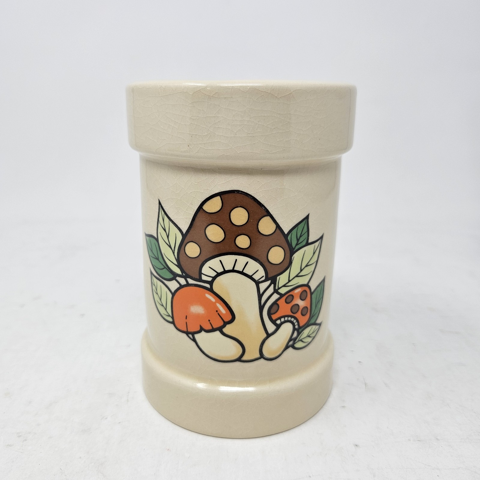 Vtg Mushroom Retro Kitchen Utensil Holder R.O.C. Taiwan