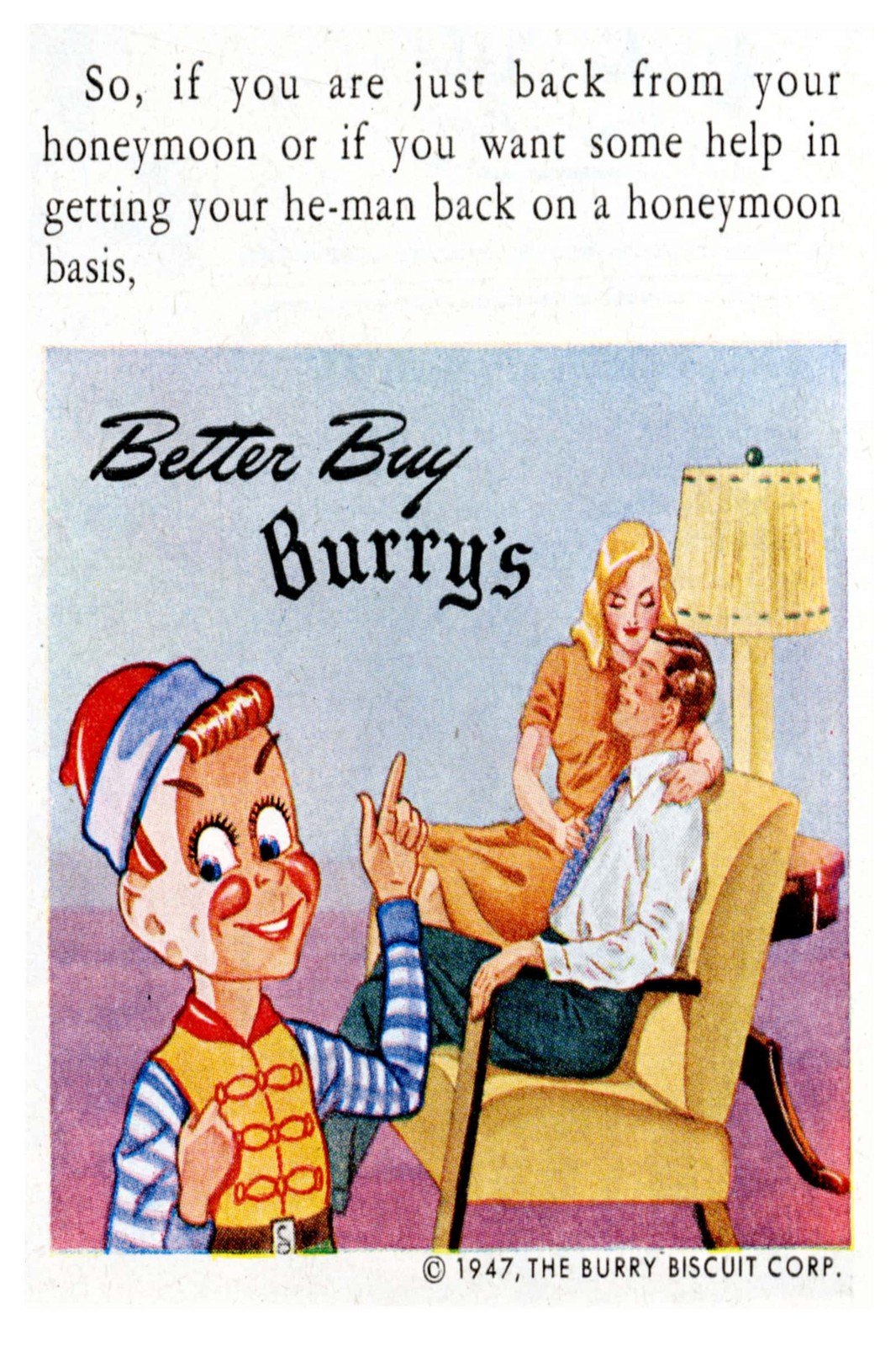 ✨ Better Buy Burry's (1947) Vintage Ad Poster - 24x36” - Hi-Res💎 Print - 200