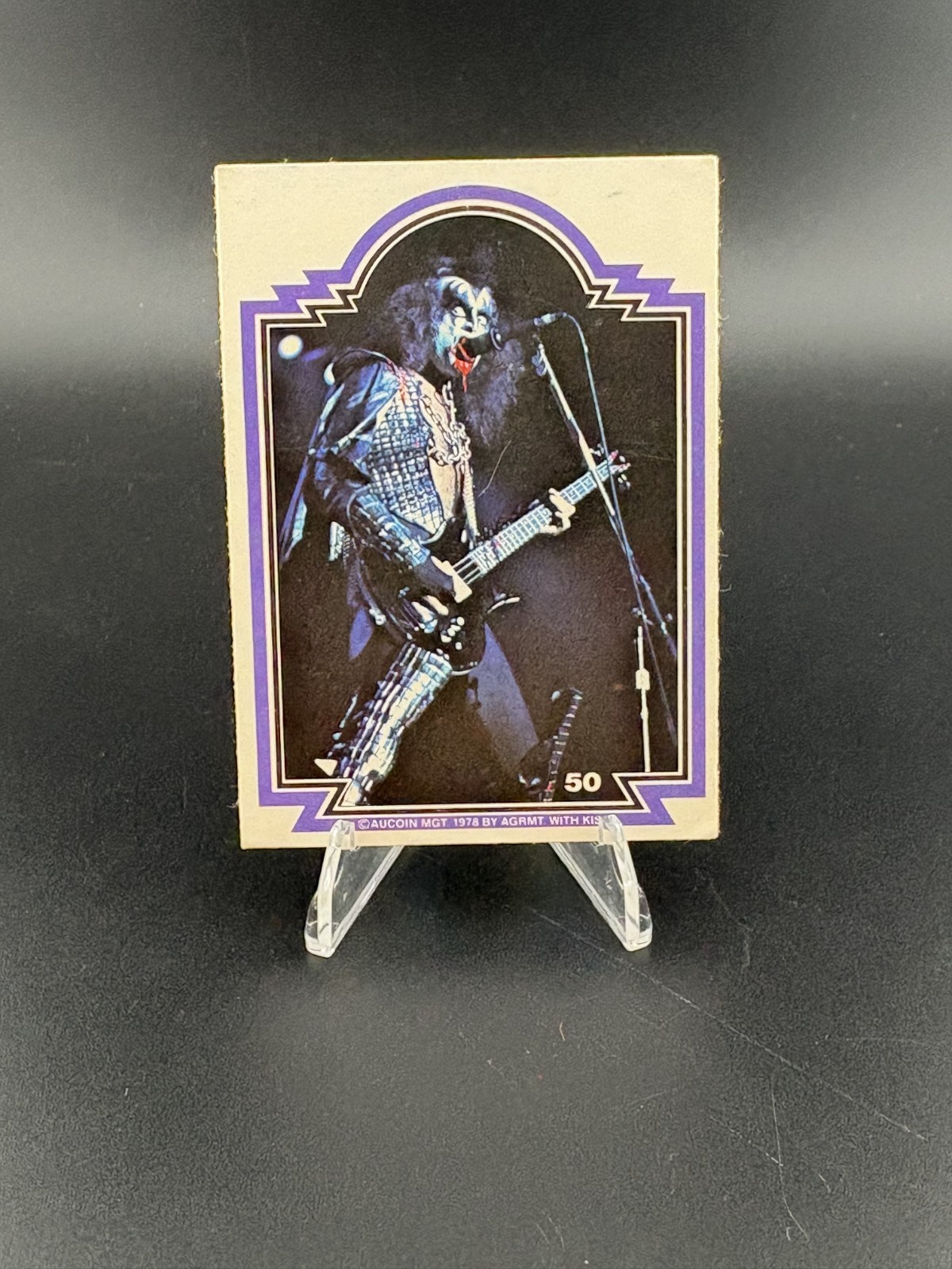 🔥🔥VINTAGE 1978 DONRUSS KISS SERIES 1 TRADING CARD - #50 GENE SIMMONS 