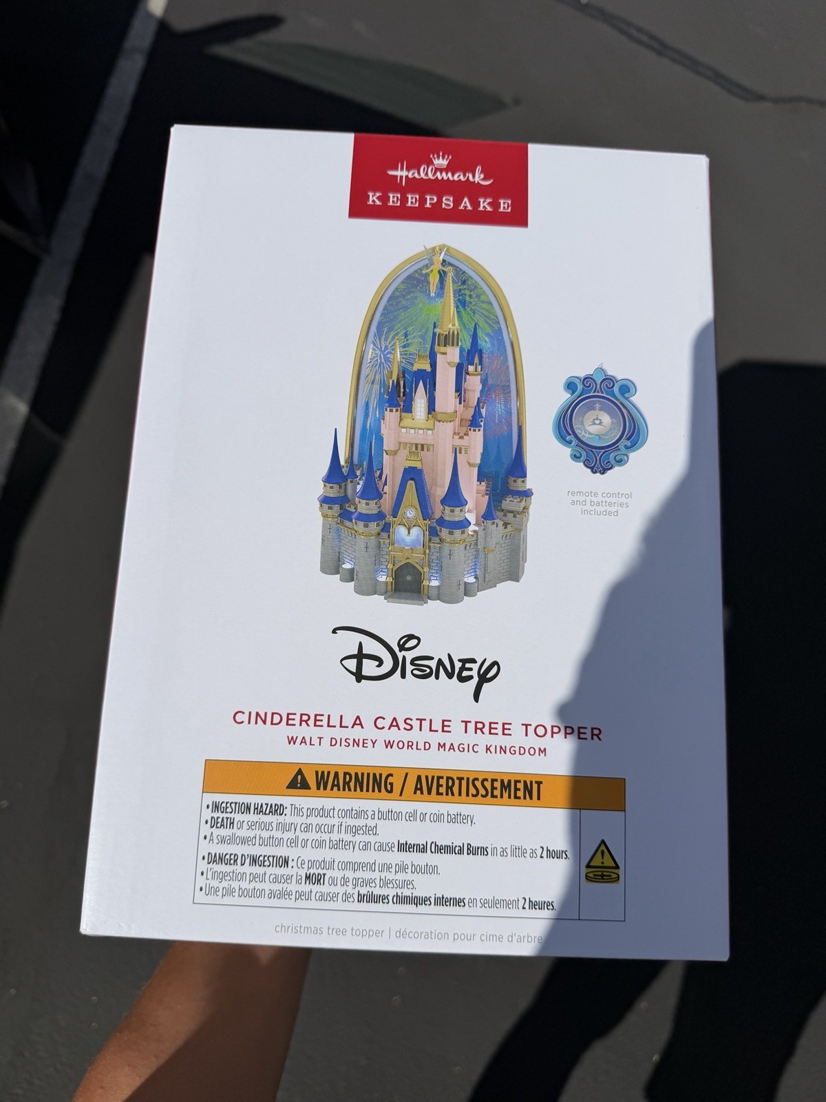 Hallmark Keepsake 2026 Disney Christmas Cinderella Castle Light Up Tree Topper