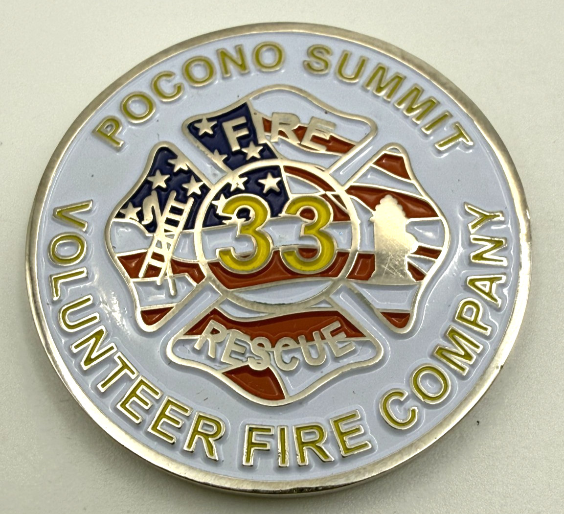 G73 Pocono Summit Volunteer Fire Company Pennsylvania Challenge Coin