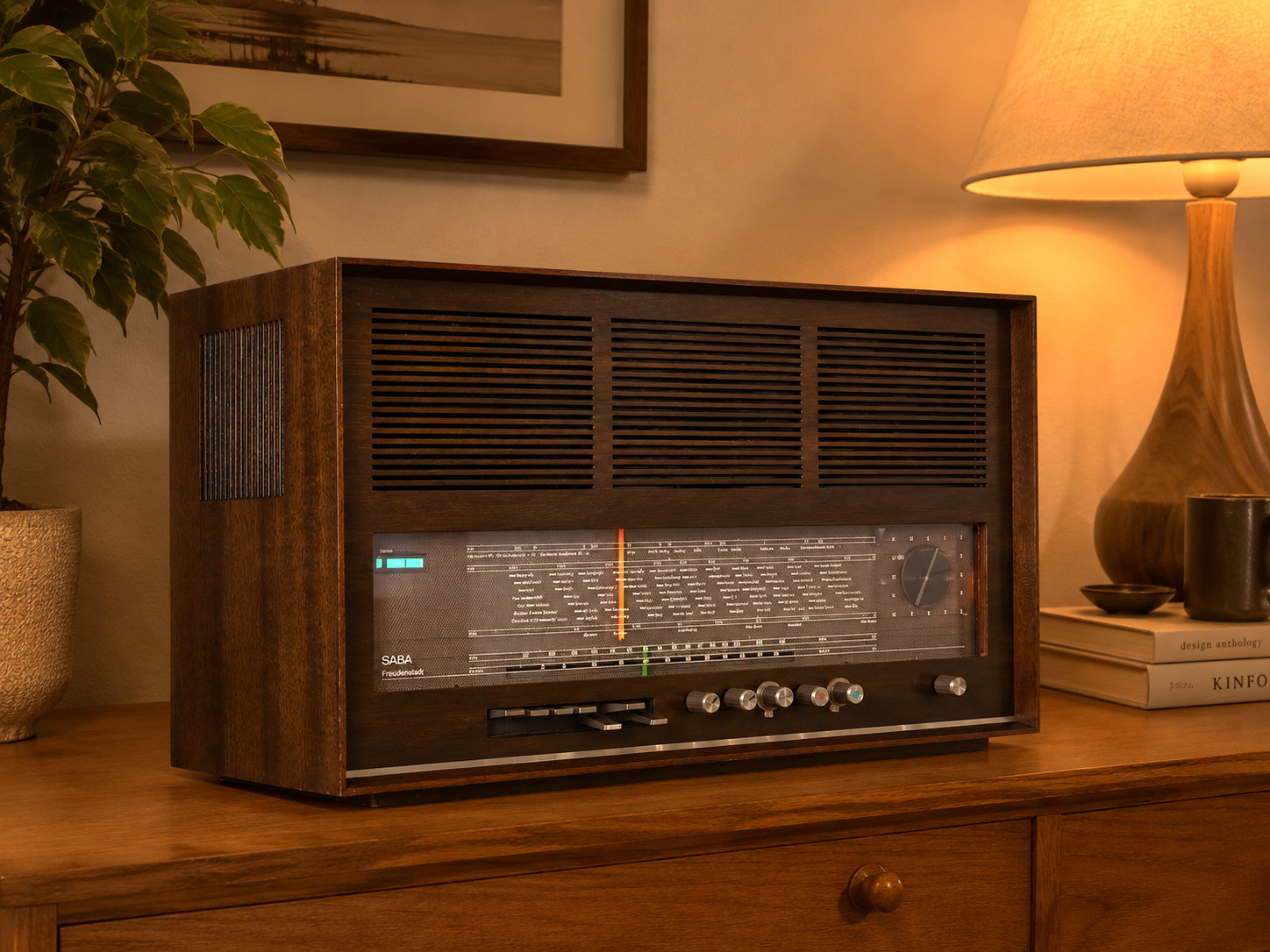 SABA FREUDENSTADT 18 STEREO TUBE RADIO. Excellent ONE YEAR WARRANTY (WATCH VIDEO)