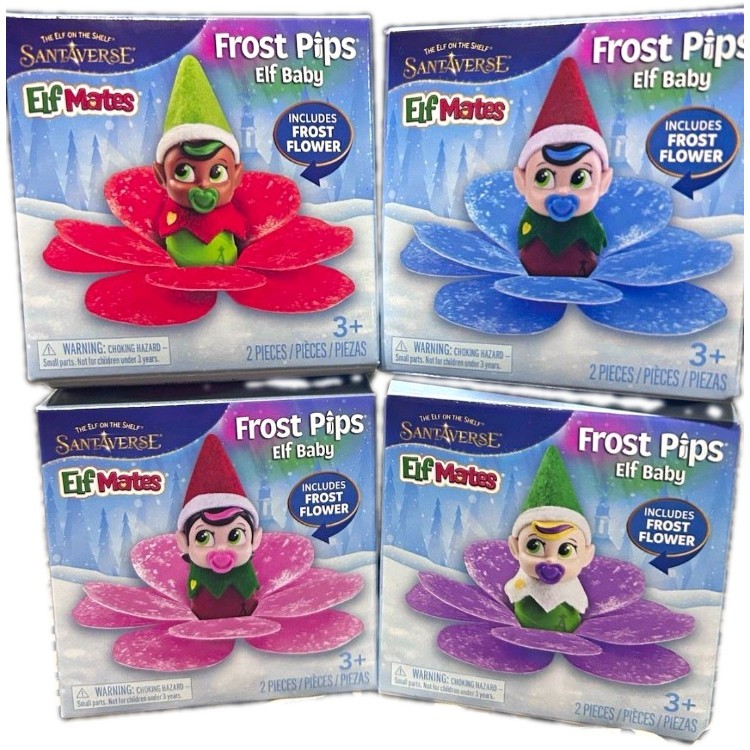 Elf Mates Frost Pips Elf Baby. Lot of 4. From Elf on the Shelf SantaVerse. New
