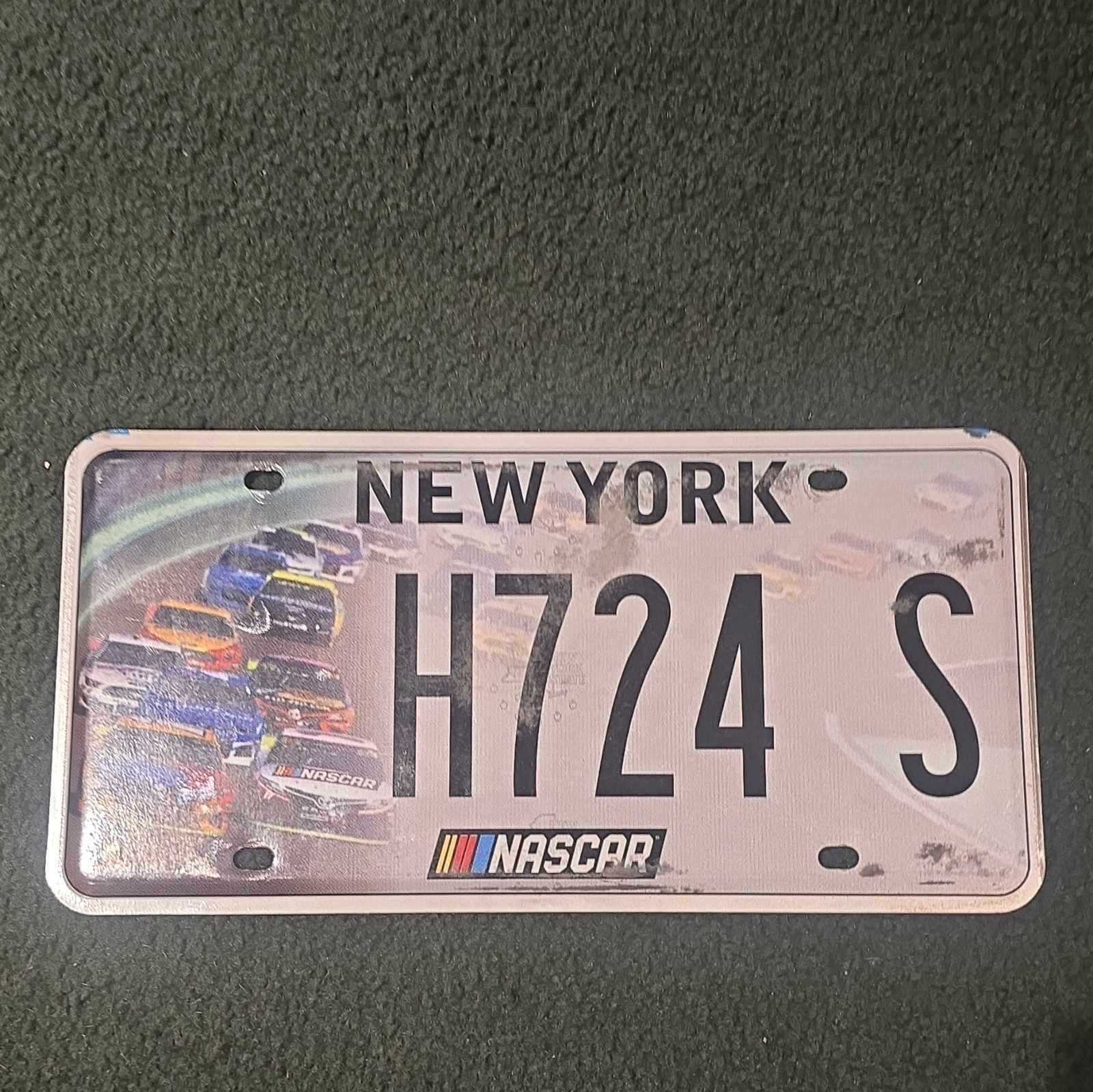 NY STATE NASCAR Real License Plate